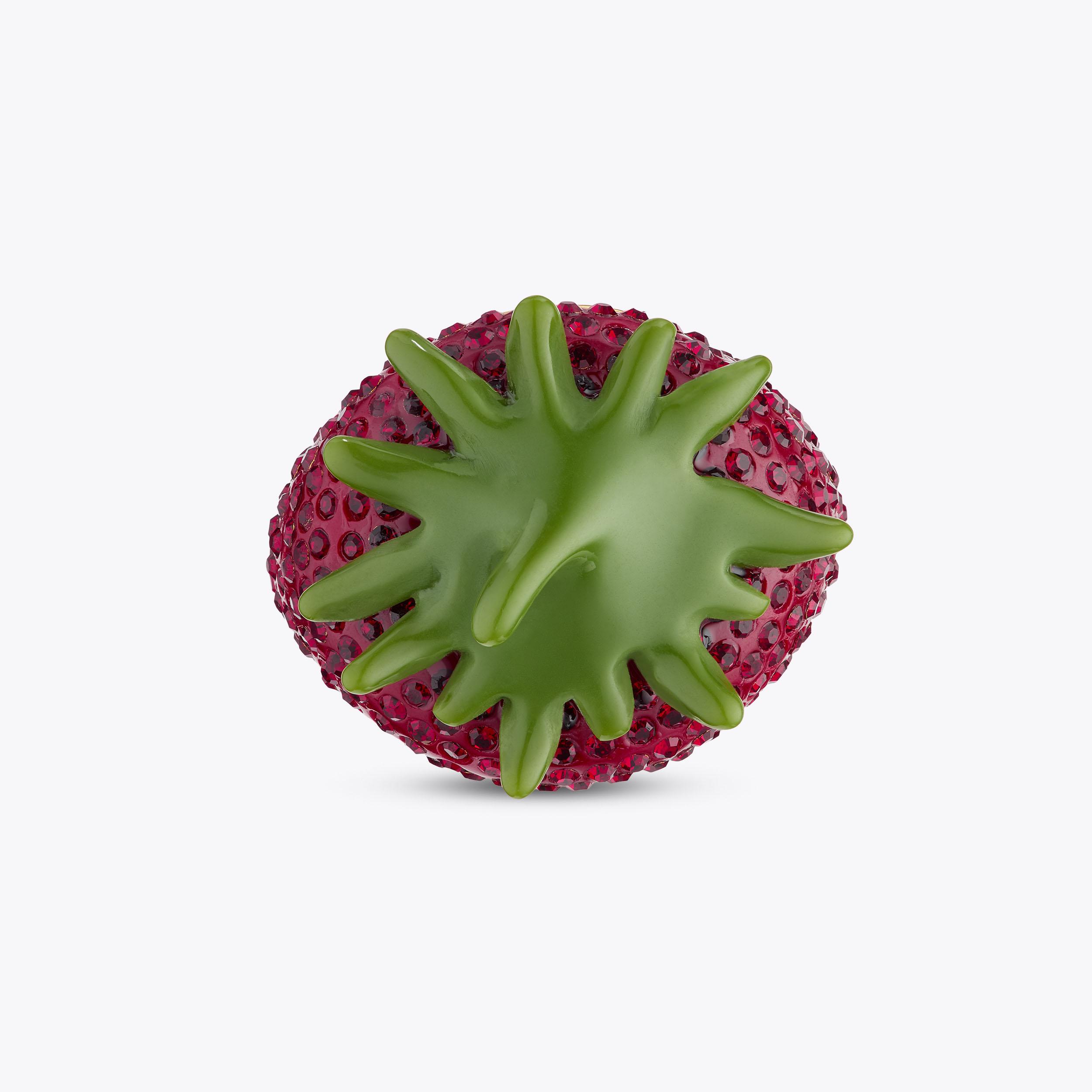 PAVE STRAWBERRY RING Strawberry Crystal Ring by KURT GEIGER