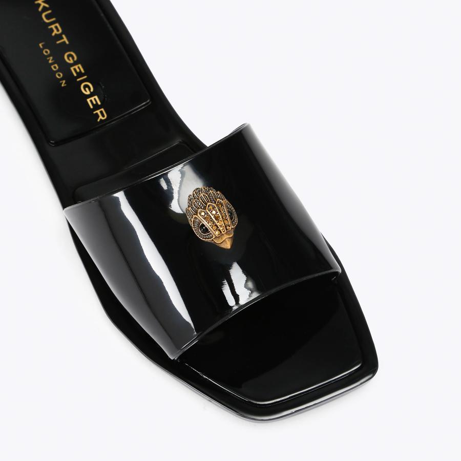 MADDISON SLIDE Black Jelly Slider Sandal by Kurt Geiger London