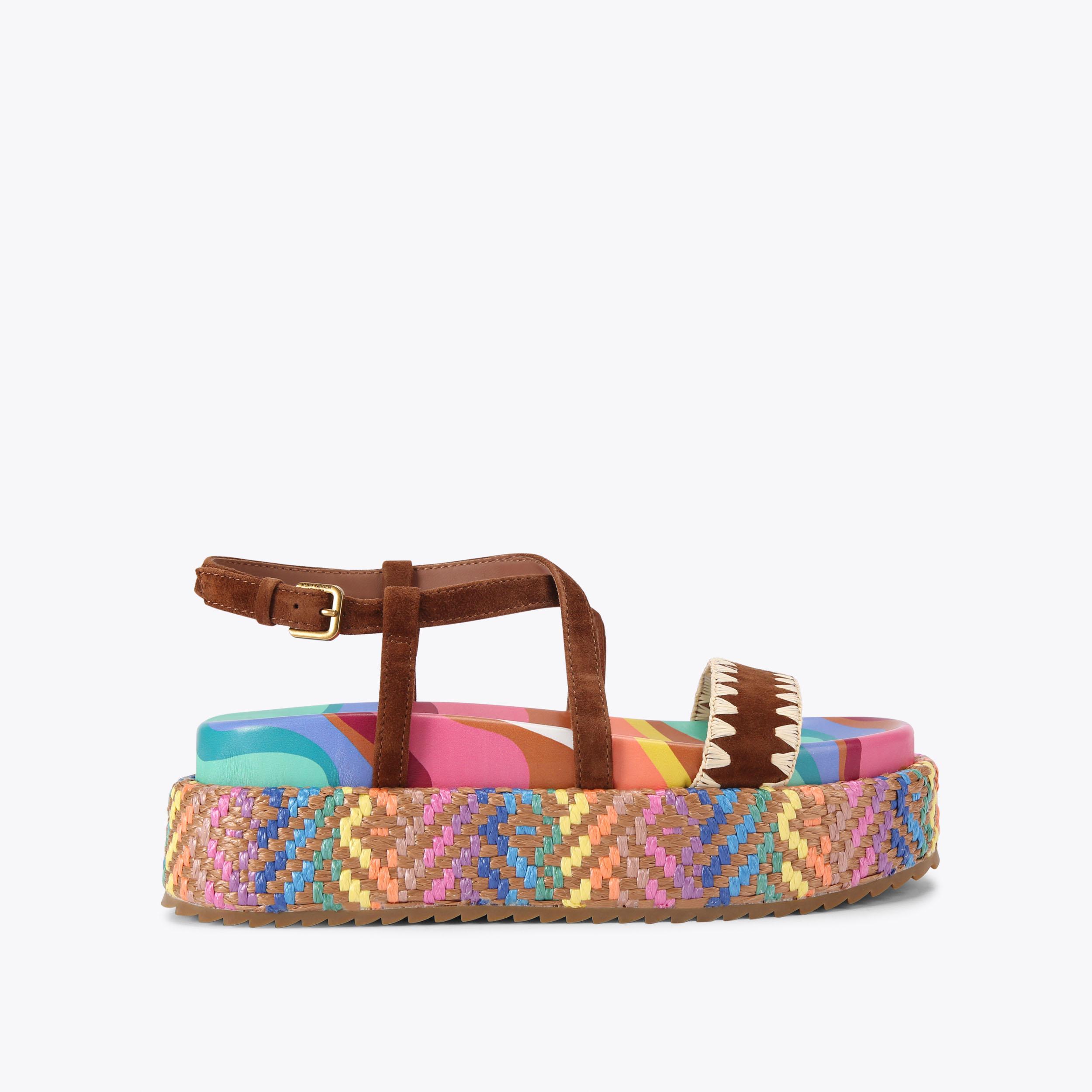 Chelsea Flatform Sandal - multi-colored