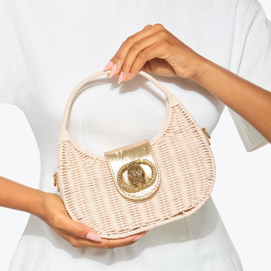 Chelsea Wicker Basket Hobo Bag | Kurt Geiger