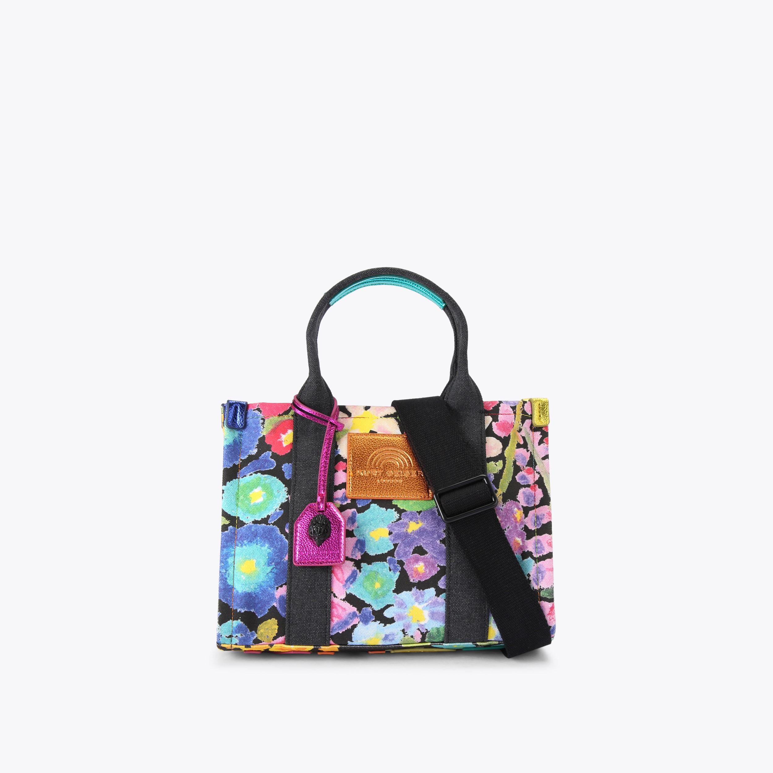 トートバッグ   SOUTHBANK TOTE BAG SMALL SOUTHBANK TOTE Dark Floral Tote Bag by KURT GEIGER LONDON