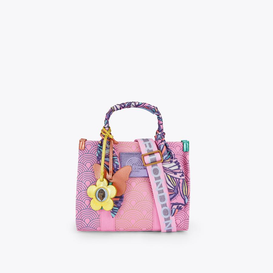 SMALL SOUTHBANK TOTE Pink Canvas Tote Bag by Kurt Geiger London
