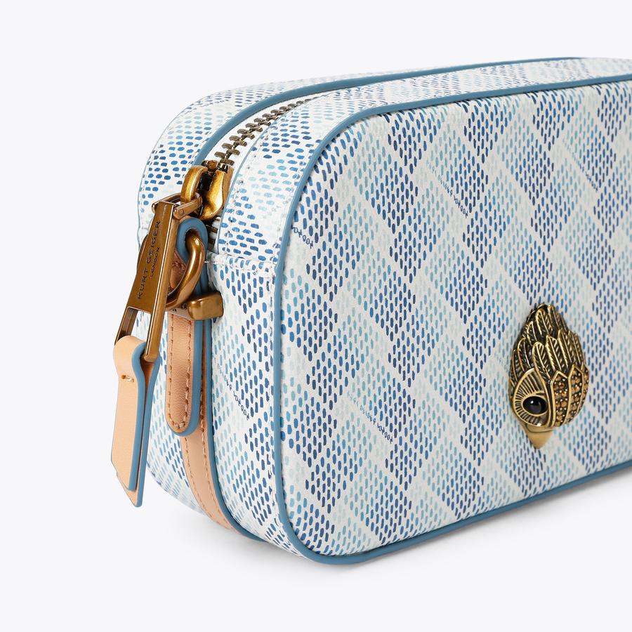 CAMDEN SM CAMERA BAG Blue Canvas Monogram Camera Bag by KURT