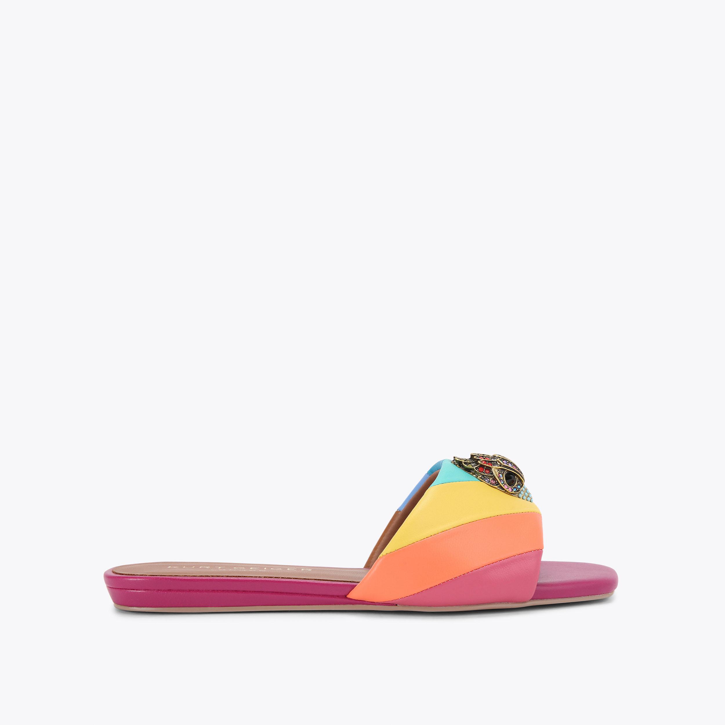 Kensington Flat Sandal - multi-colored