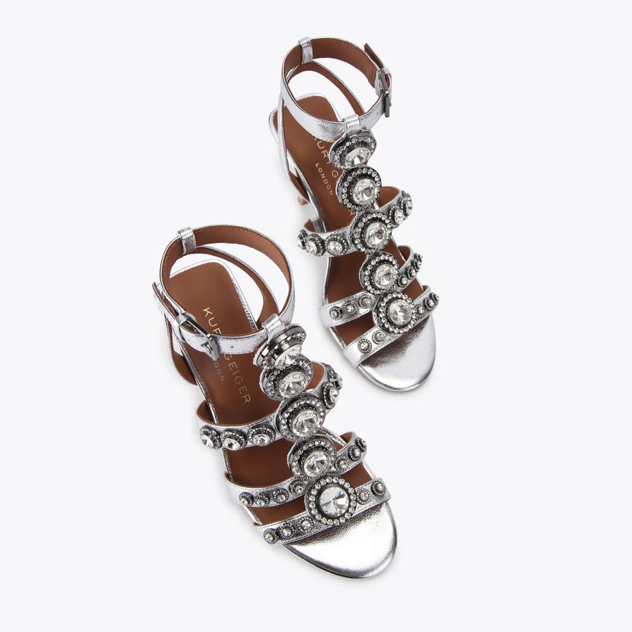 クリスタル Kensington Platform Sandal Heels | Kurt Geiger