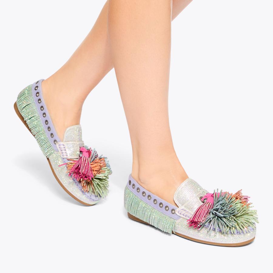 POM POM MOCCASIN Slip On Pom Pom Loafer by KURT GEIGER LONDON POM POM MOCCASIN Slip On Pom Pom Loafer by KURT GEIGER LONDON