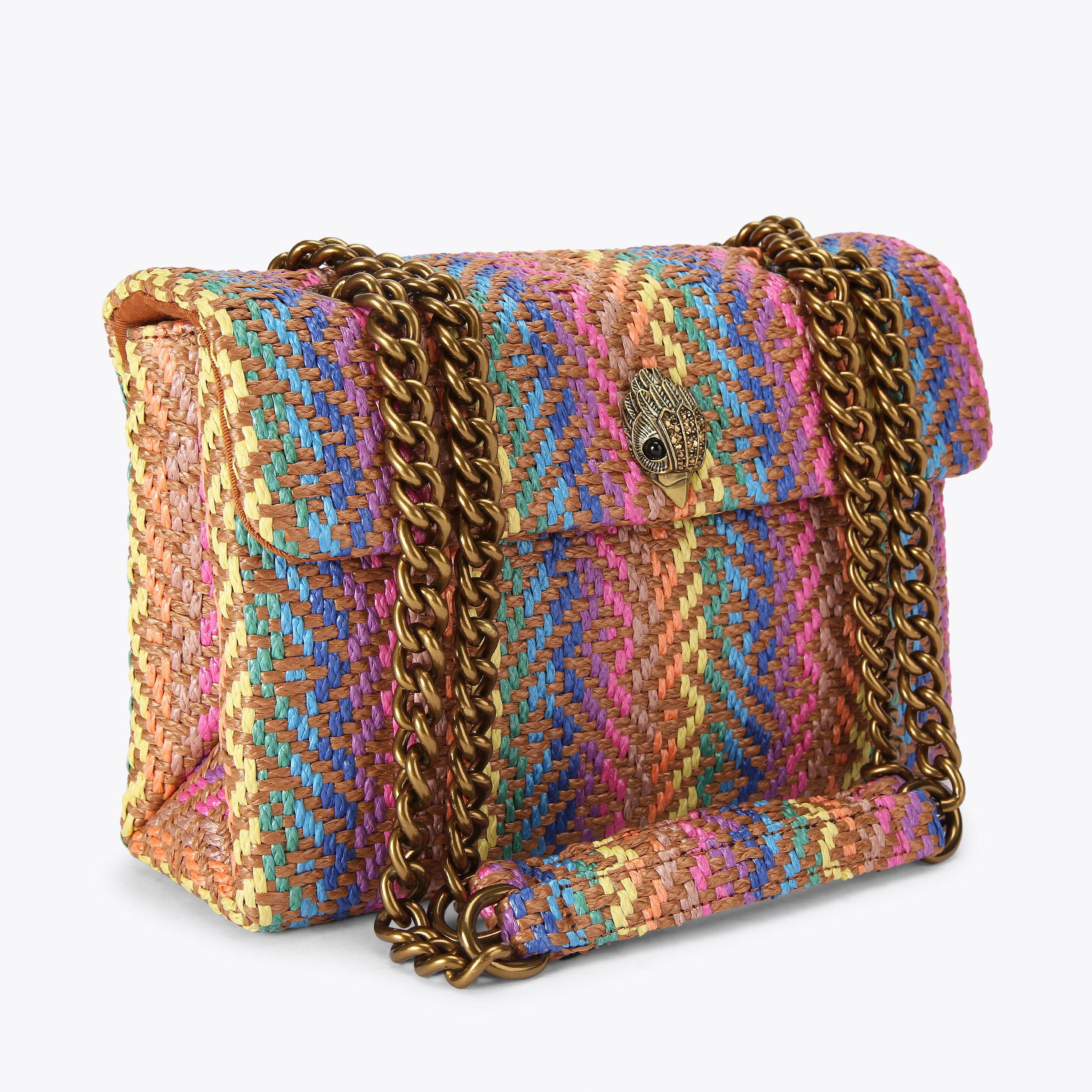 KENSINGTON BAG Rainbow Woven Shoulder Bag by KURT GEIGER LONDON