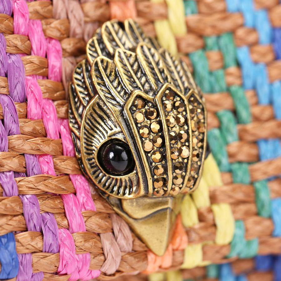 KENSINGTON BAG Rainbow Woven Shoulder Bag by KURT GEIGER LONDON