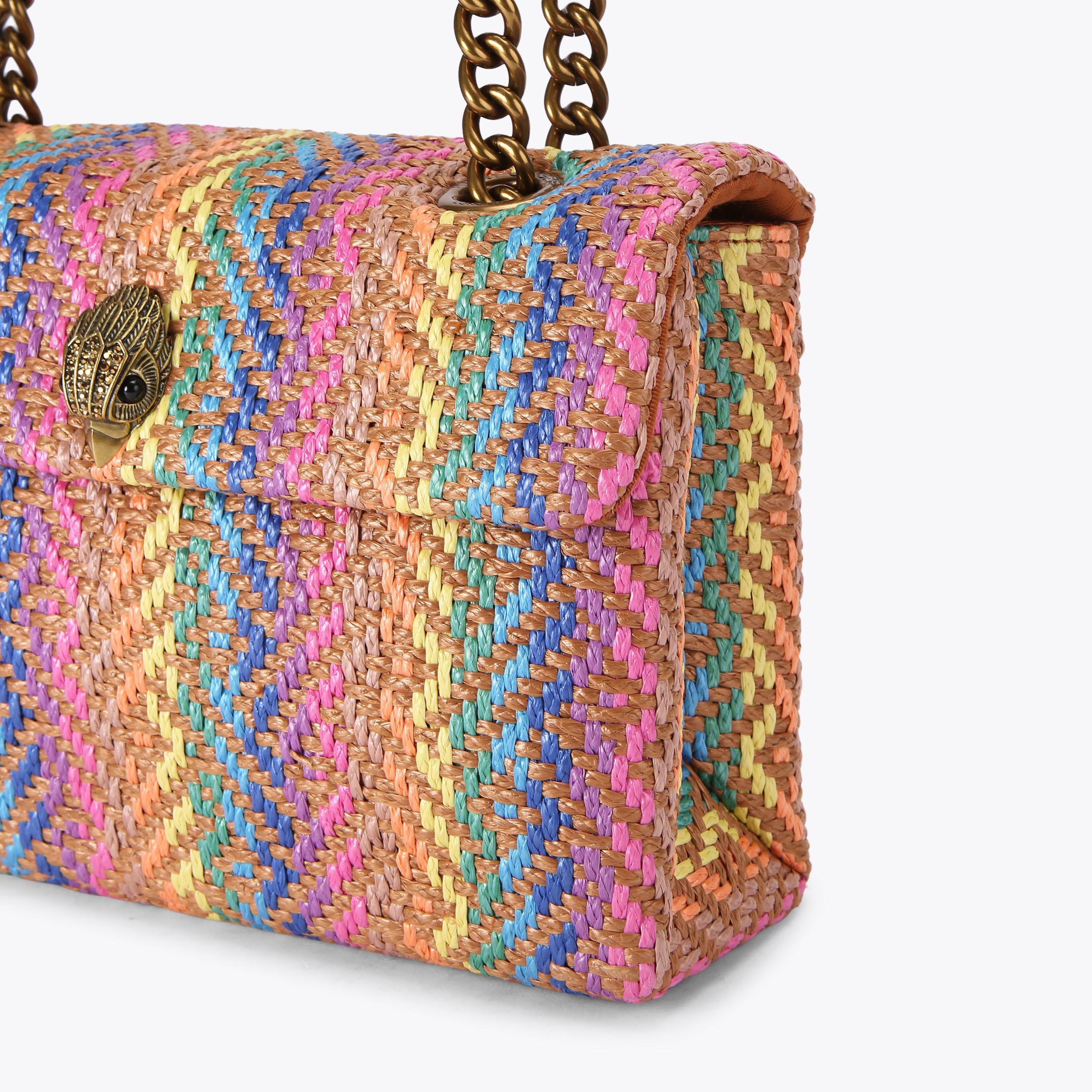 KENSINGTON BAG Rainbow Woven Shoulder Bag by KURT GEIGER LONDON