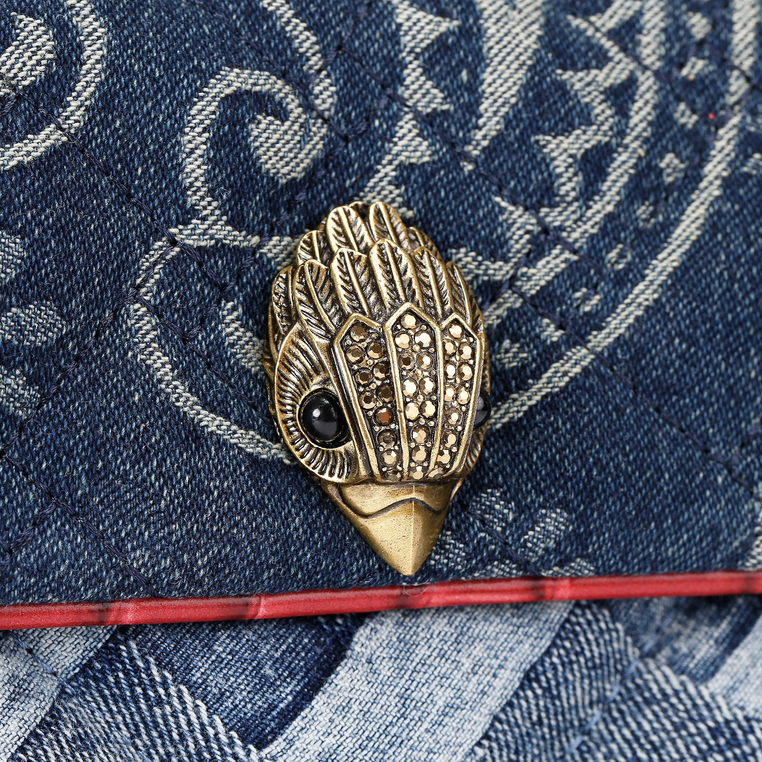 ??KURT GEIGER DENIM PAISLEY TIE-BACK BASEBALL CAP!?? Baseball cap Kurt Geiger | denim | color Blue | Gomez.pl/en main image 4