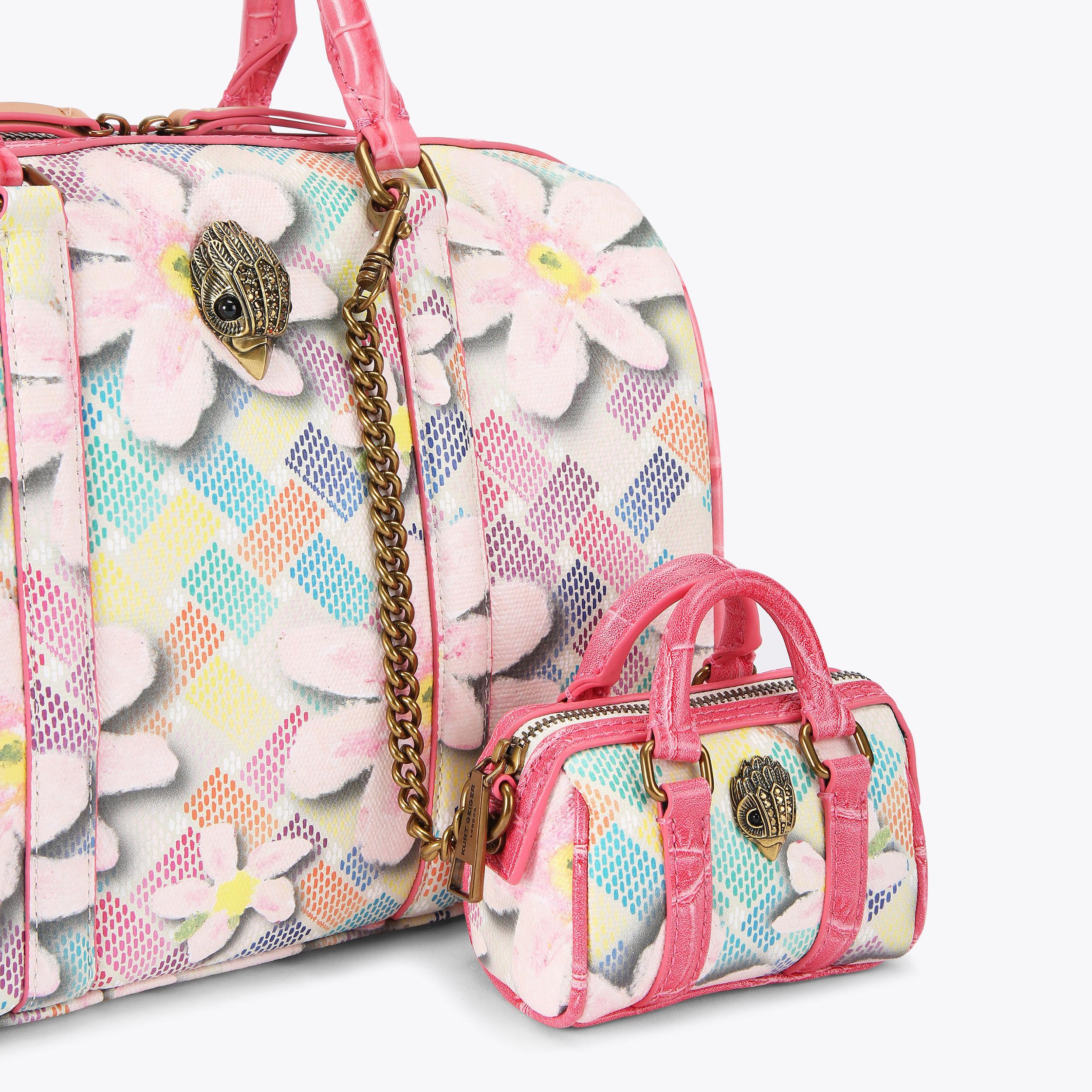   カムデン ボストン チャーム CAMDEN BOSTON CHARM Blue Monogram Bag Charm by KURT GEIGER