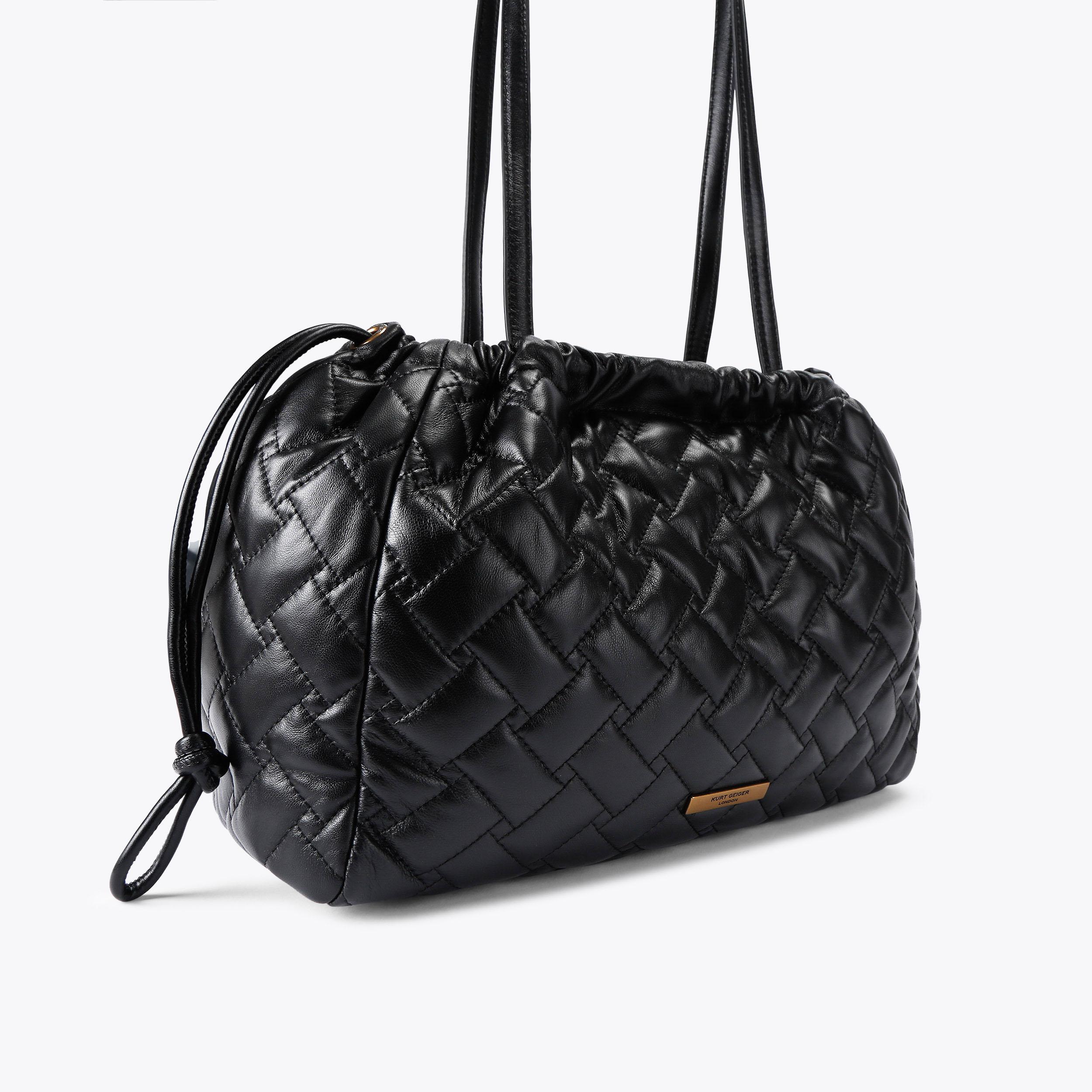   カートガイガー MINI KENSINGTON SOFT BAG Washed Metallic Denim Bag by KURT