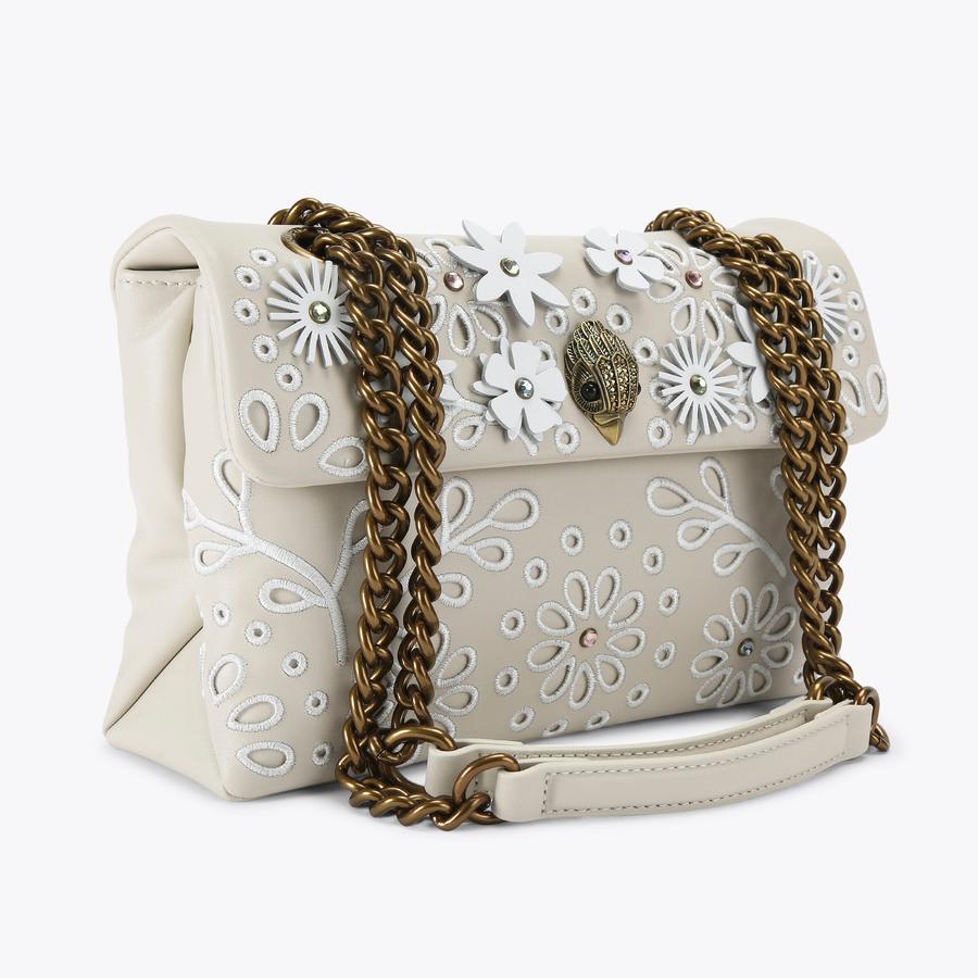 KENSINGTON BAG FLOWER Bone Leather Flower 3D Purse by KURT