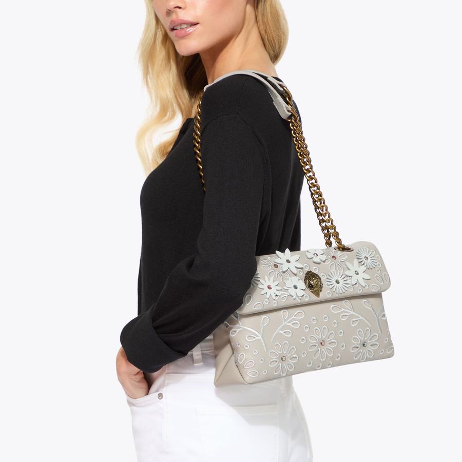 KENSINGTON BAG FLOWER Bone Leather Flower 3D Purse by KURT