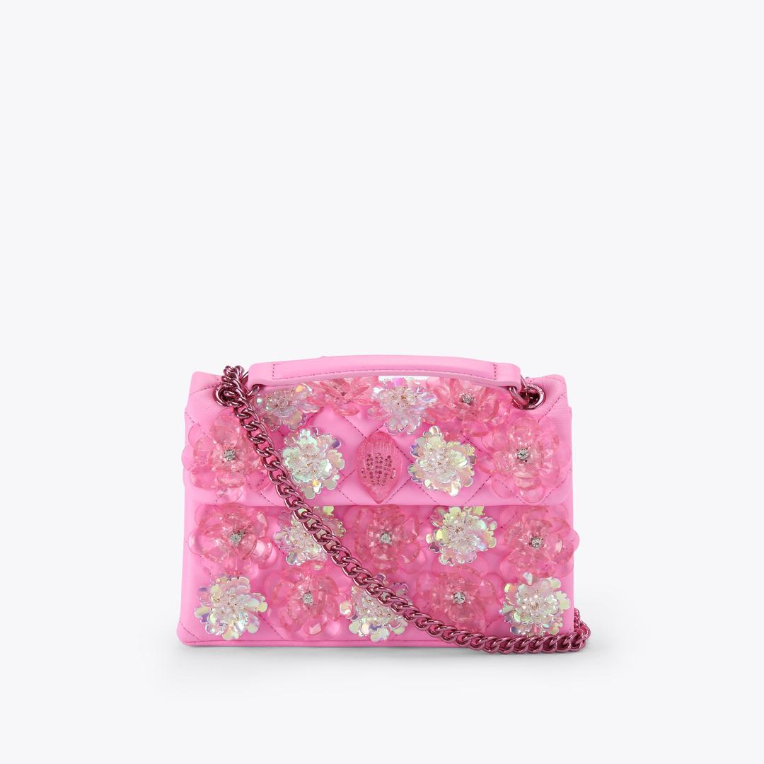 MD Kensington Flower Pink Leather Shoulder Bag By Kurt Geiger London · Kurt Geiger London