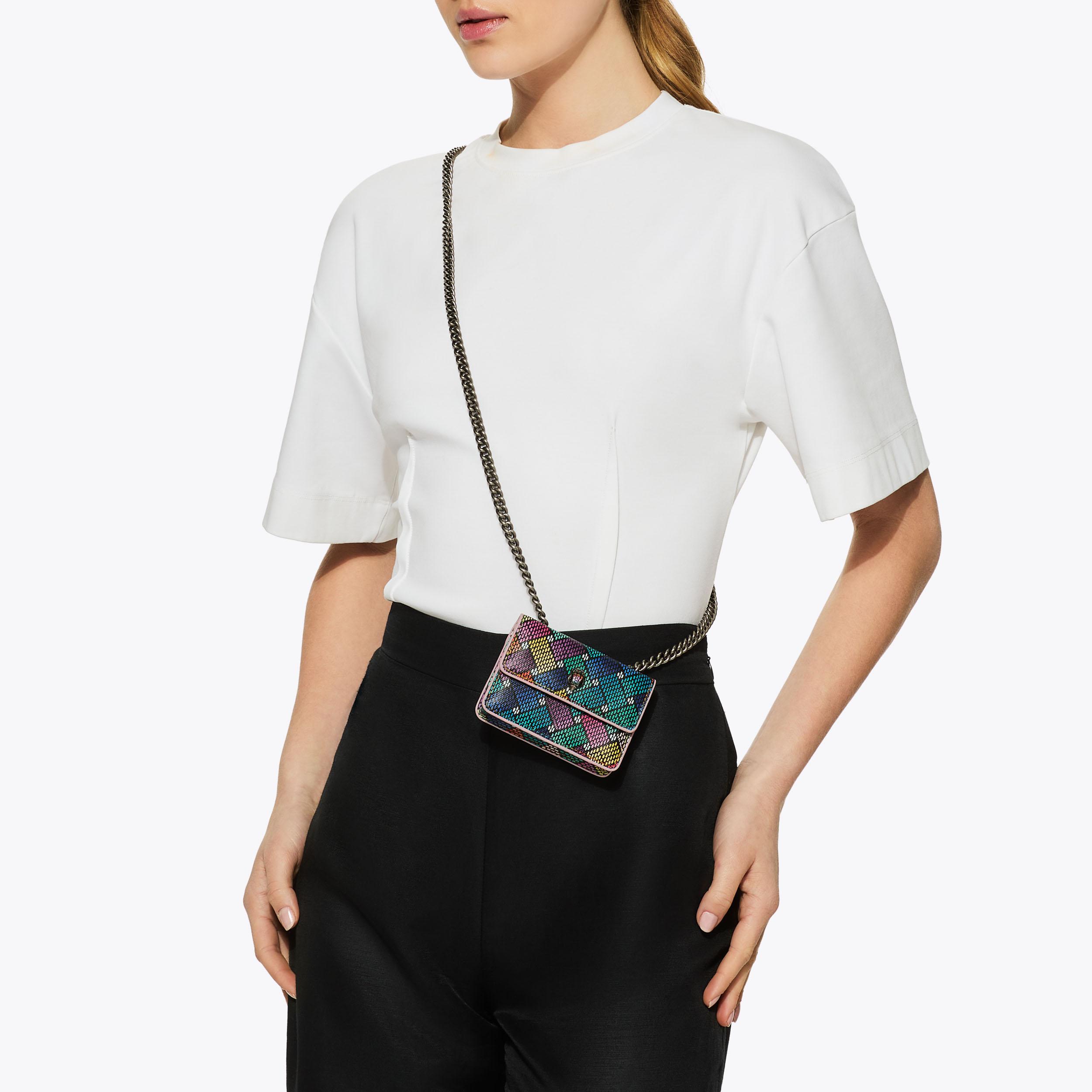 MICRO CAMDEN Canvas Printed Micro Cross Body Purse by KURT MICRO CAMDEN Canvas Printed Micro Cross Body Purse by KURT