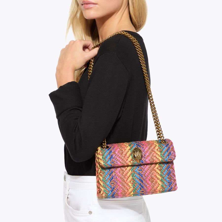 MINI KENSINGTON BAG Woven Raffia Mini Bag by KURT GEIGER LONDON