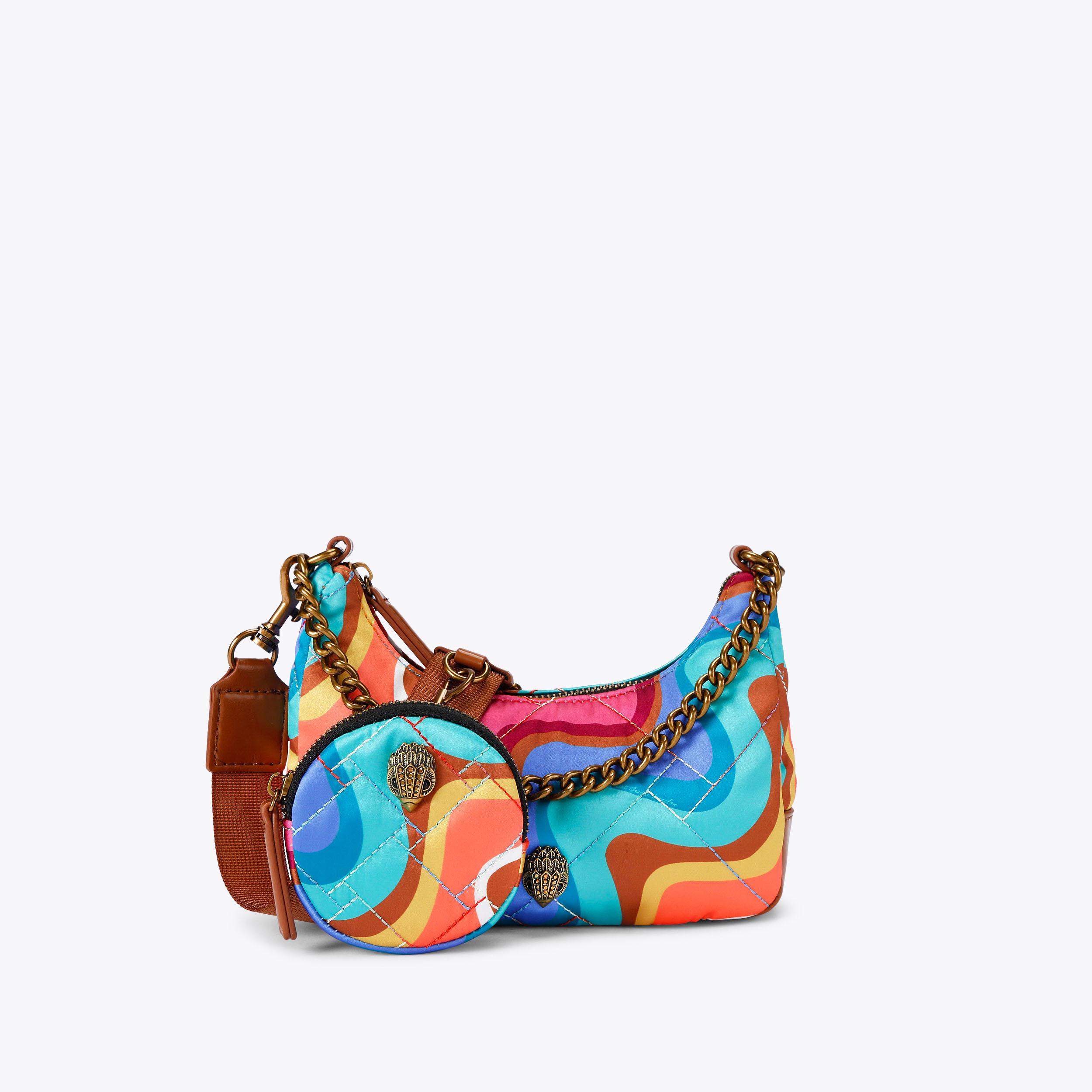 Small Recycled Multi Cross Body Bag - multi-colored