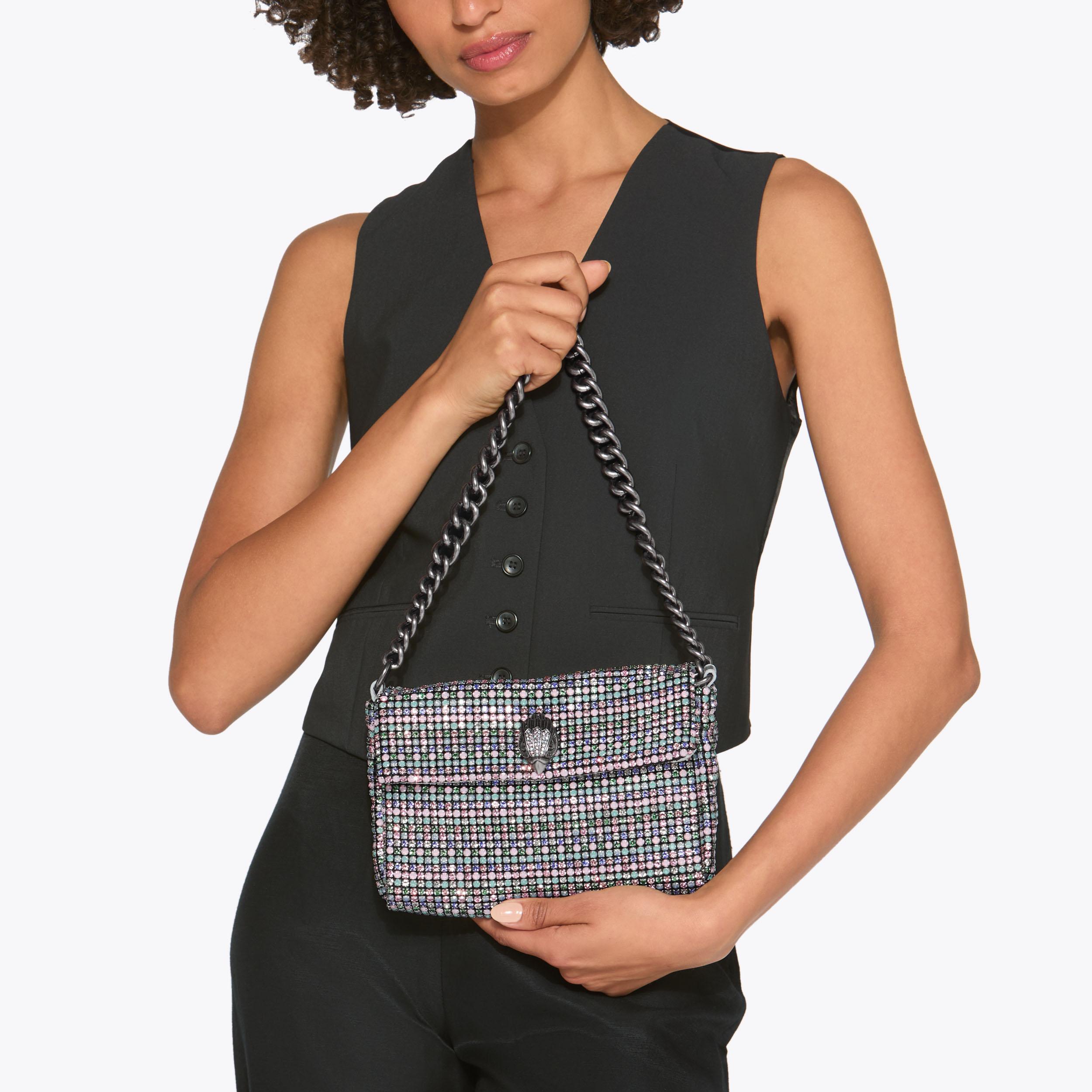 ★Polysooem★ FRINGED TWEED SHOULDER BAG, GREY Bag & Shoes - Bag & Shoes - polysooem