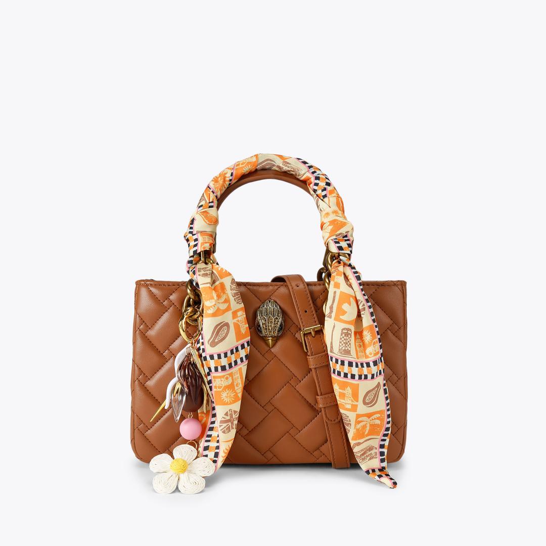 SQ KENSINGTON Brown Leather Kensington Bag by Kurt Geiger London — Kurt Geiger London