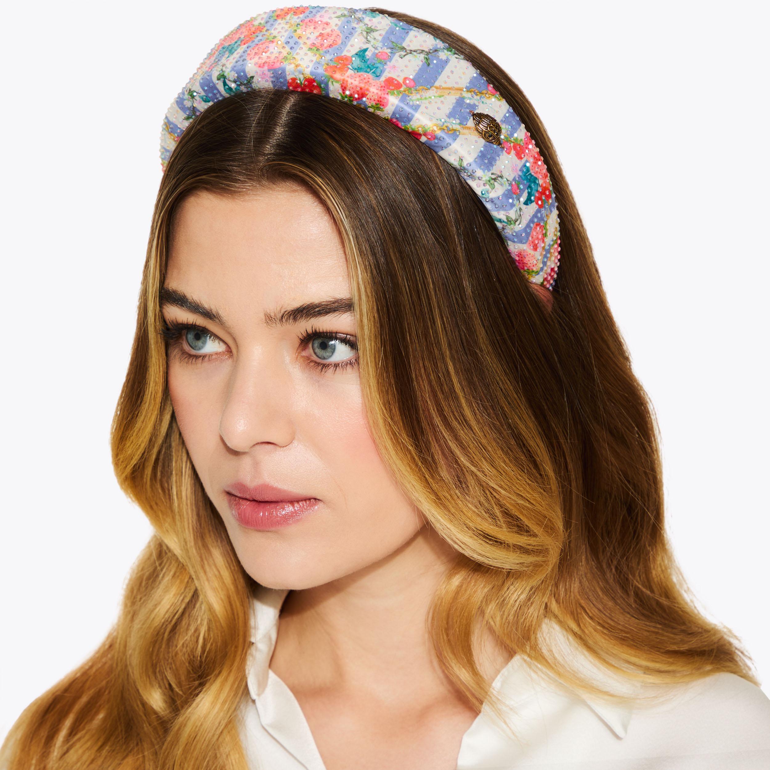 Kurt Geiger Multicolor Embellished Headband PRINTED HEADBAND Paisley Printed Headband by KURT GEIGER LONDON main image 2