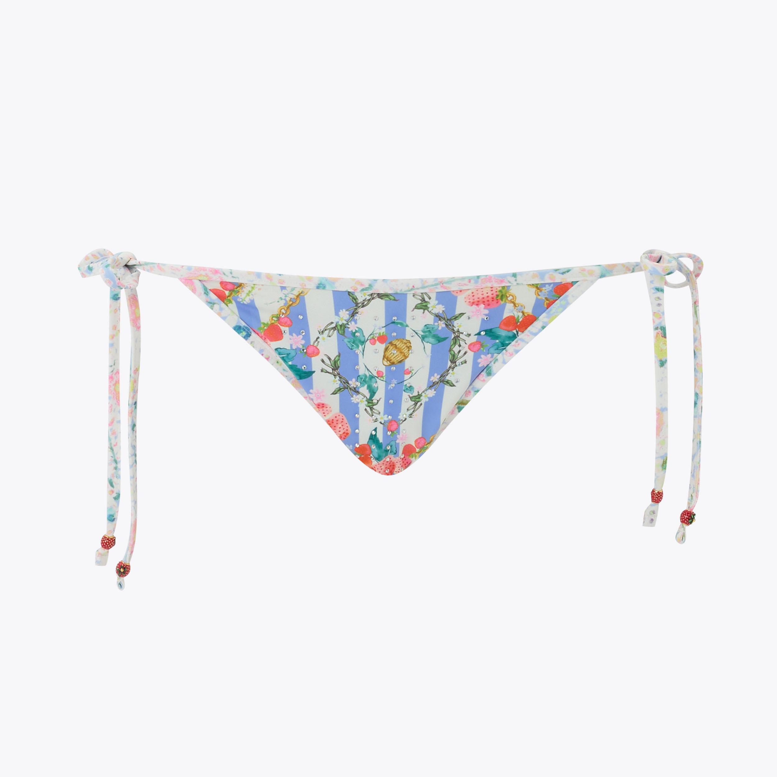 KENSINGTON GEM S BRIEFS Blue Stripe Bikini Bottoms by KURT GEIGER