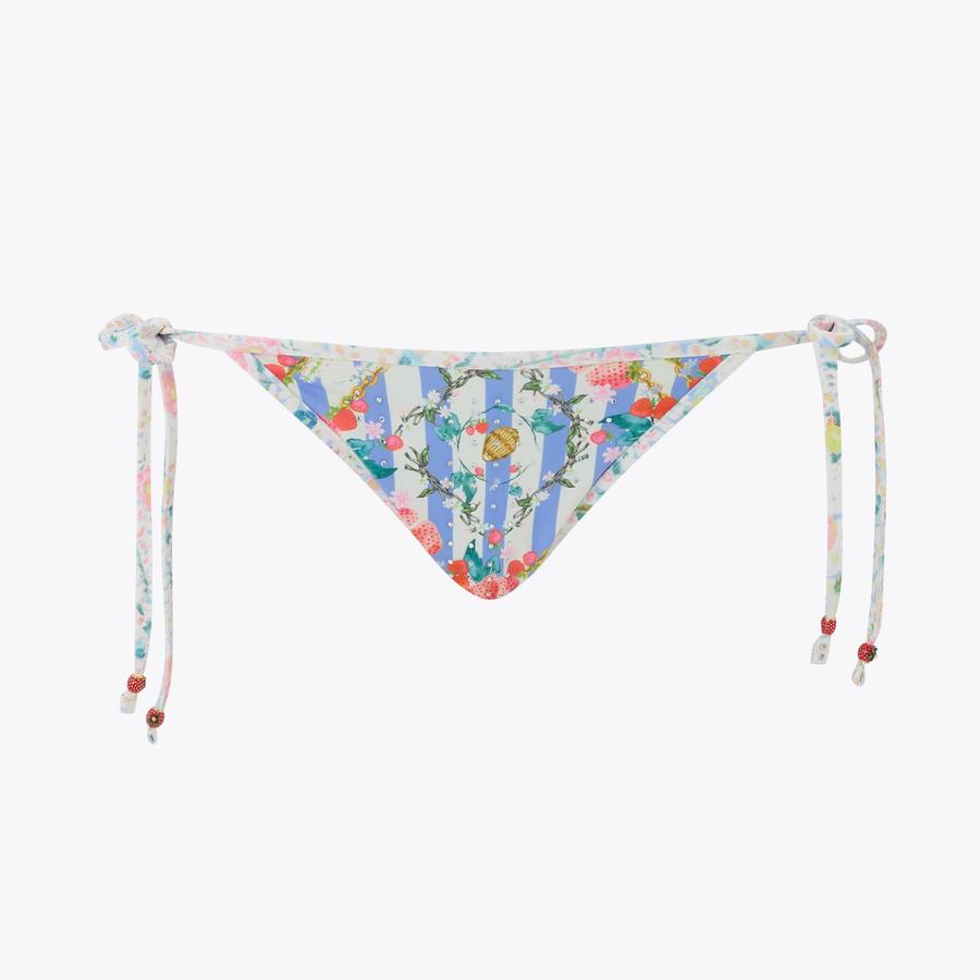 bargain バーゲイン KENSINGTON GEM S BRIEFS Blue Stripe Bikini Bottoms by KURT GEIGER