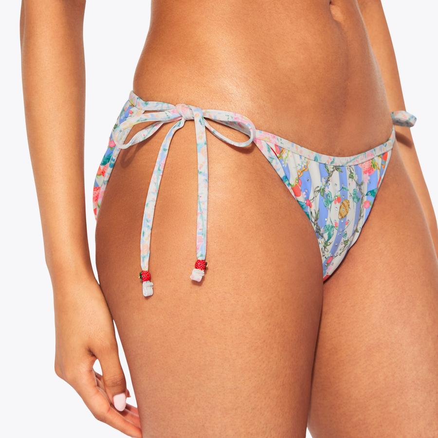 KENSINGTON GEM S BRIEFS Blue Stripe Bikini Bottoms by KURT GEIGER