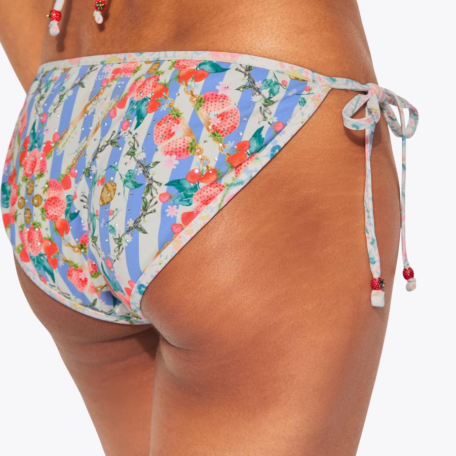 KENSINGTON GEM S BRIEFS Blue Stripe Bikini Bottoms by KURT GEIGER