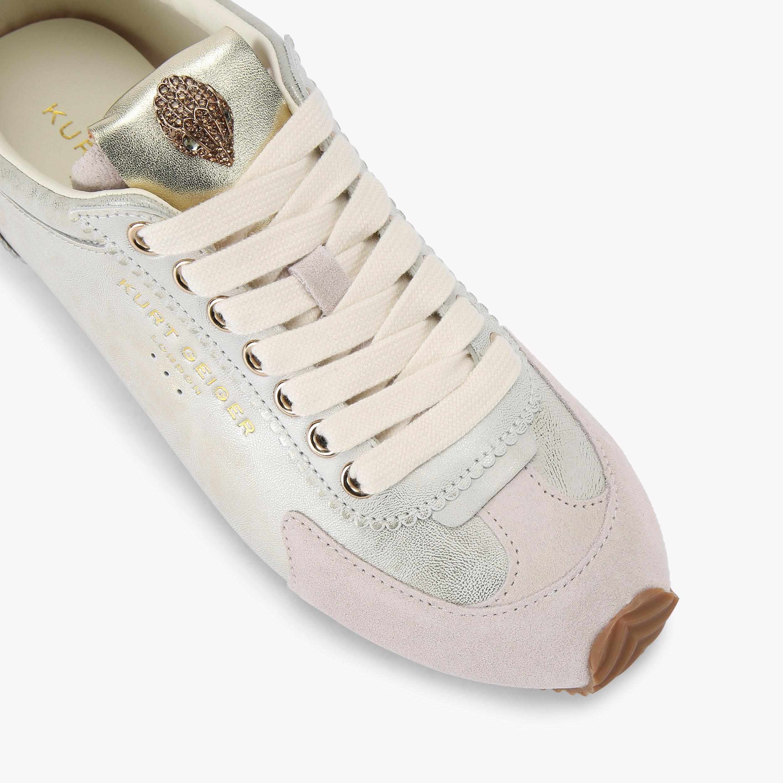 【関税込み】New Lucky 9 Sneakers in White Leather Good Man Brand Edge White Leather Casual Sneaker Shoes Low