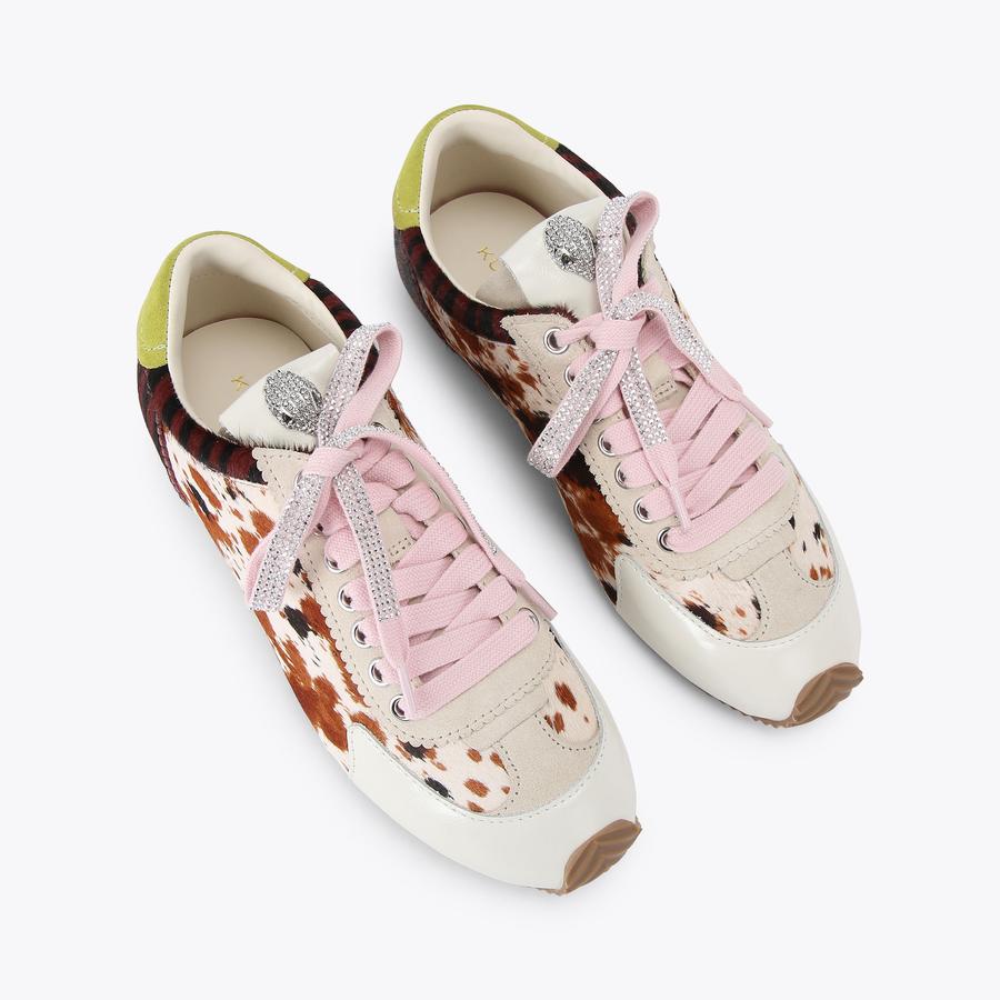 ISLINGTON SNEAKER Metallic Silver Trainers by KURT GEIGER LONDON