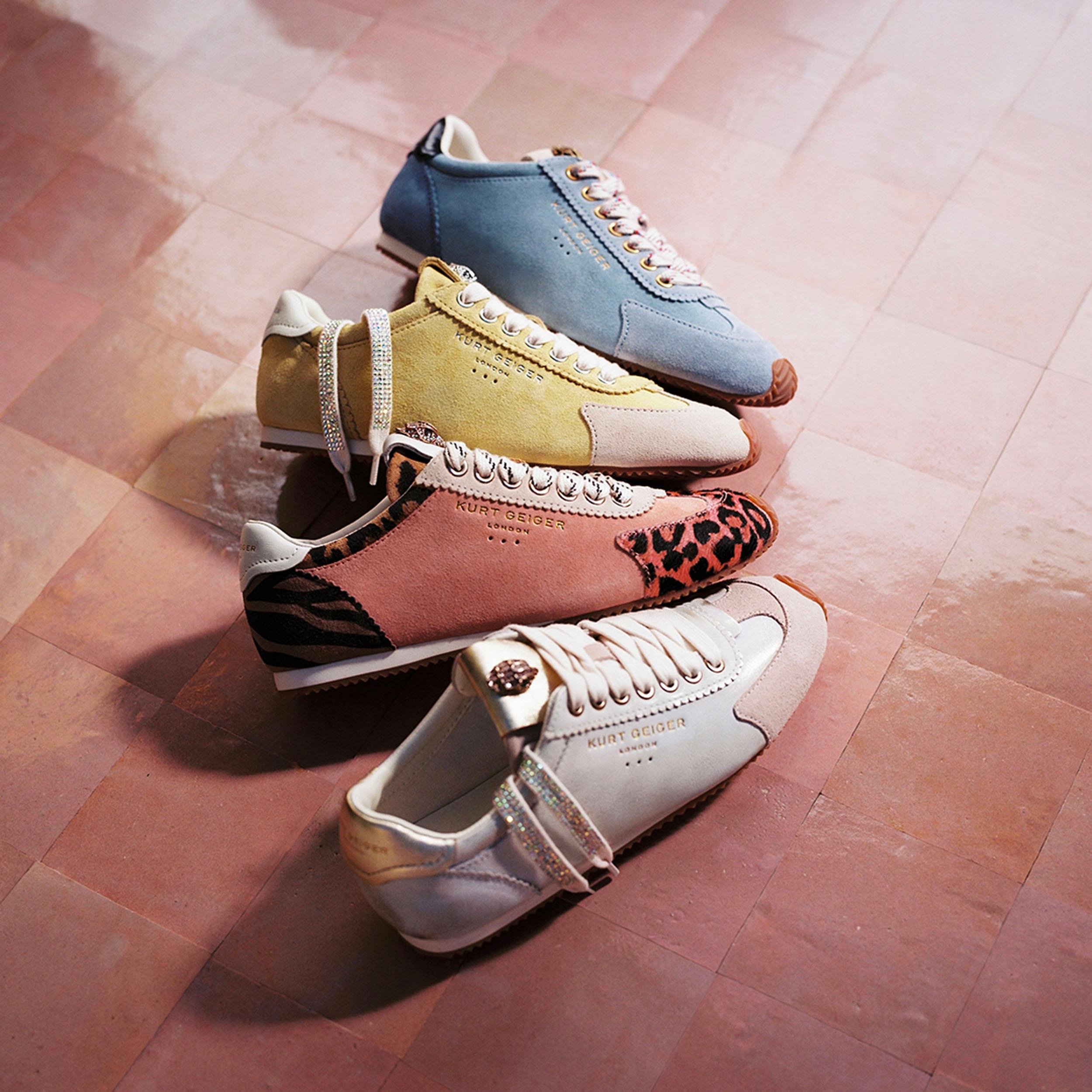 ISLINGTON SNEAKER Peach Suede Lace Up Sneakers by KURT