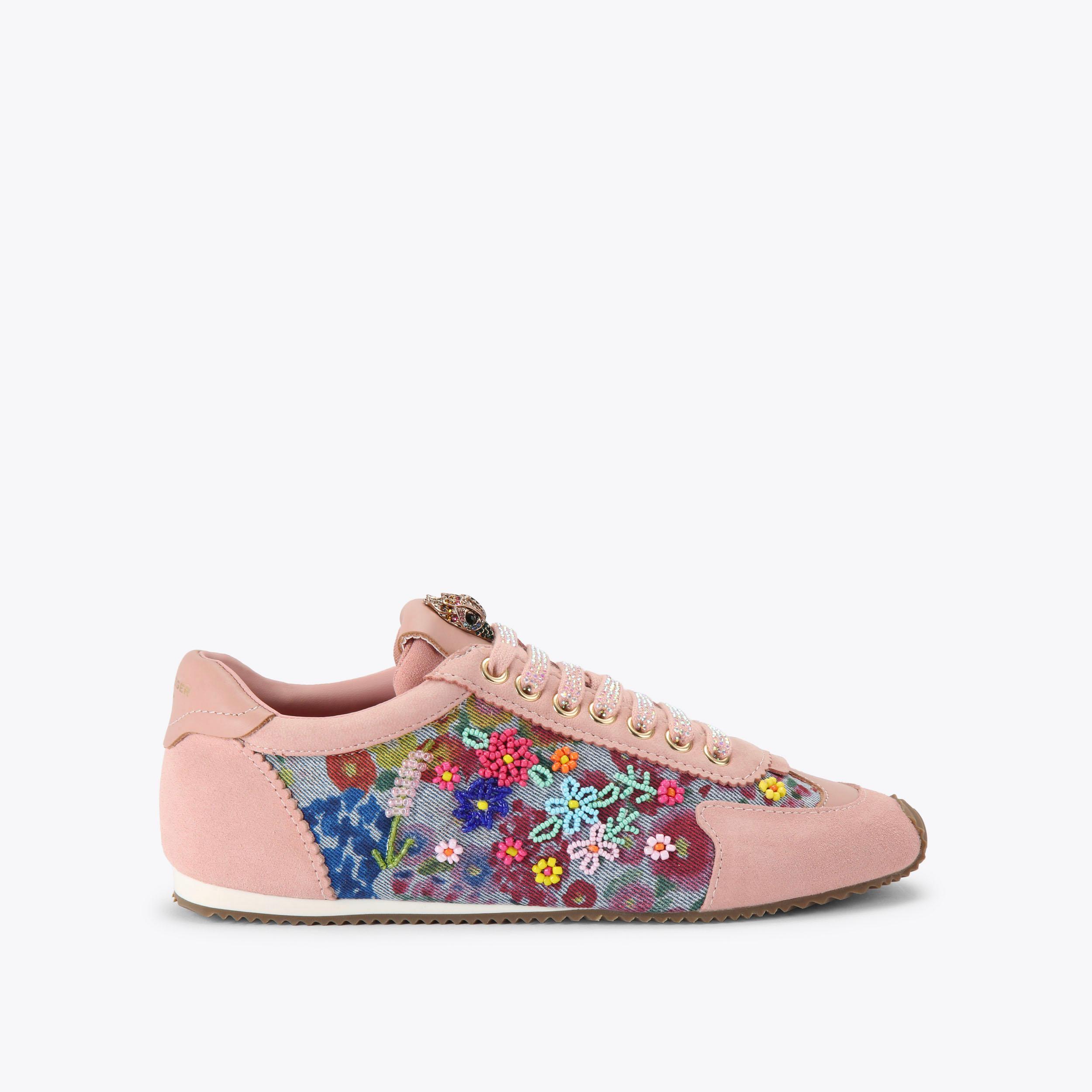 ISLINGTON SNEAKER Blue Denim Lace Up Sneaker by Kurt Geiger London