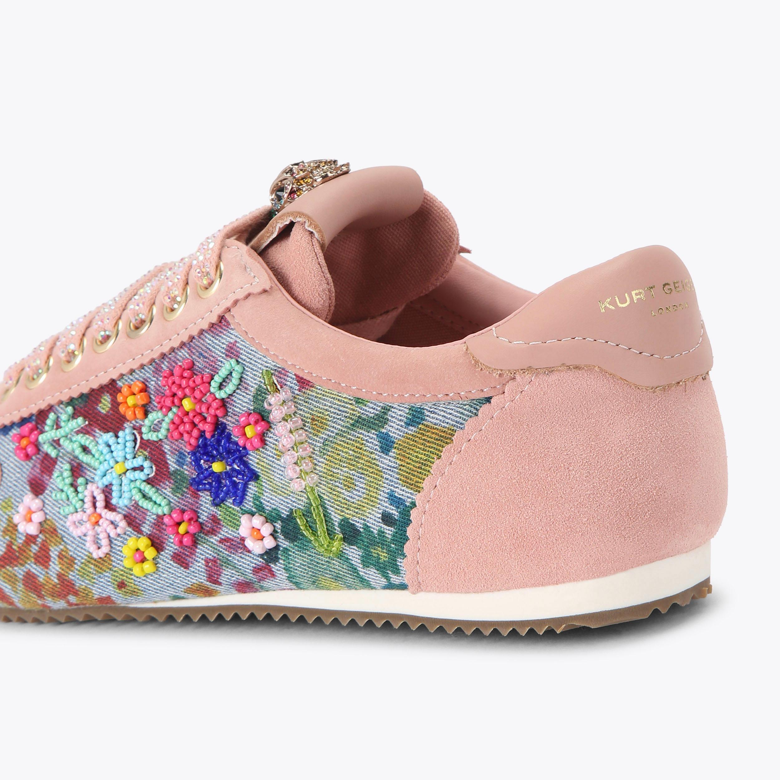 ISLINGTON SNEAKER Blue Denim Lace Up Sneaker by Kurt Geiger London