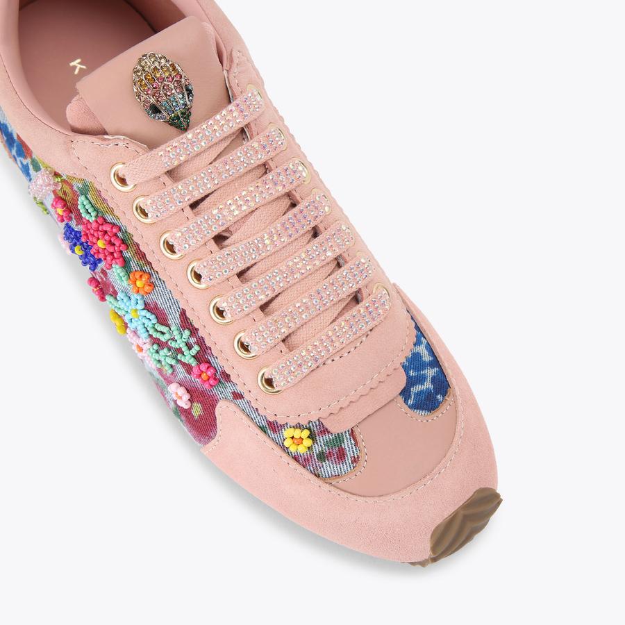 ISLINGTON SNEAKER Blue Denim Lace Up Sneaker by Kurt Geiger London