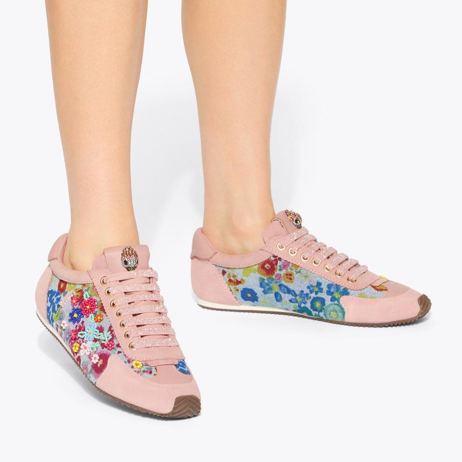 ISLINGTON SNEAKER Blue Denim Lace Up Sneaker by Kurt Geiger London