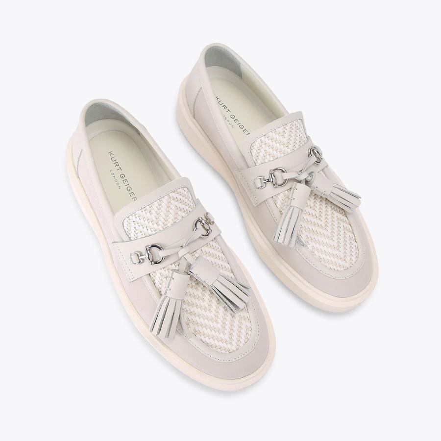 Kurt Geiger  leather loafer with tassel size 42/9 Tassel Loafers Kurt Geiger Wide Fit TASSEL FRINGE MOCCASIN  main image 4