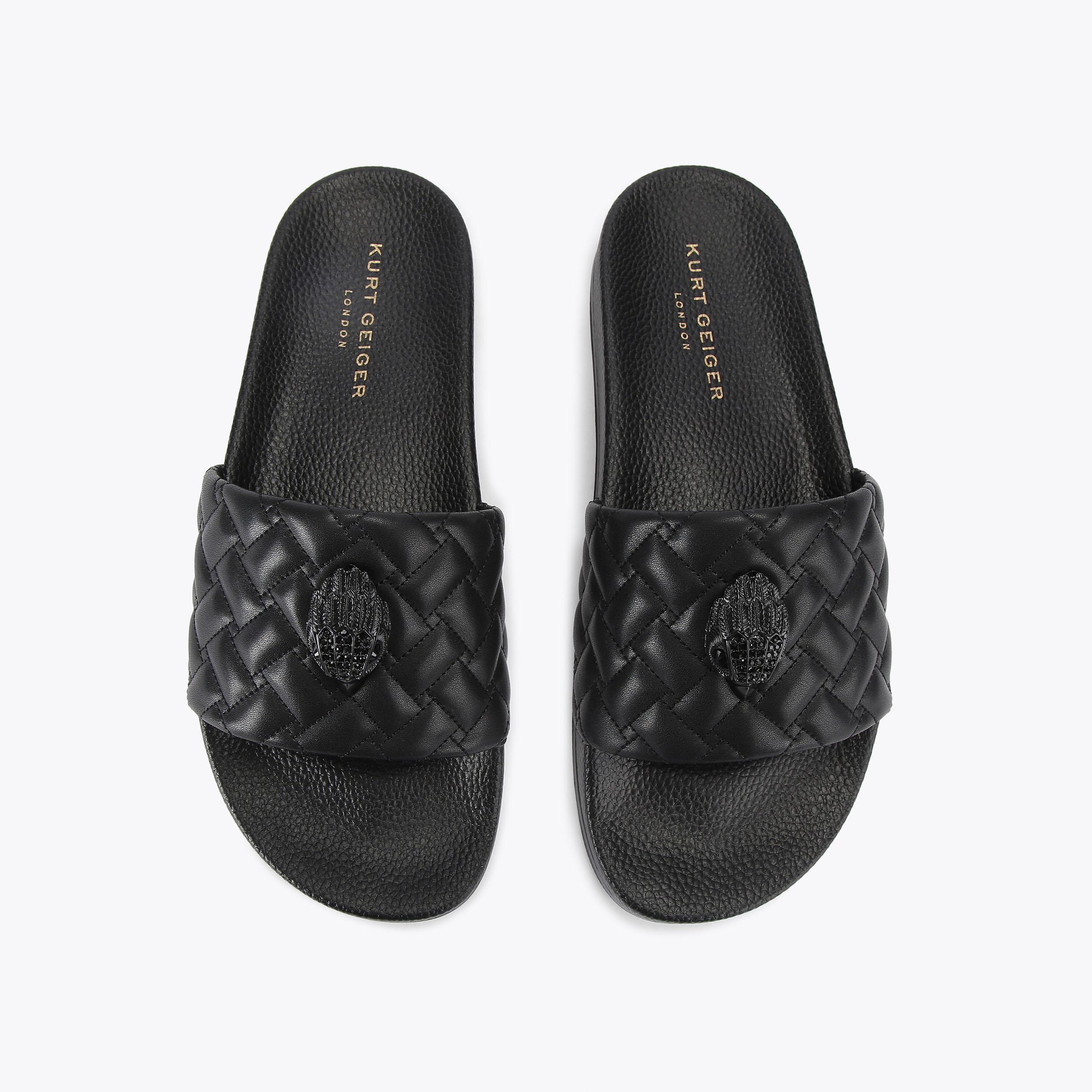 MEENA EAGLE MENS Black Slip On Sandal by KURT GEIGER LONDON display picture 3