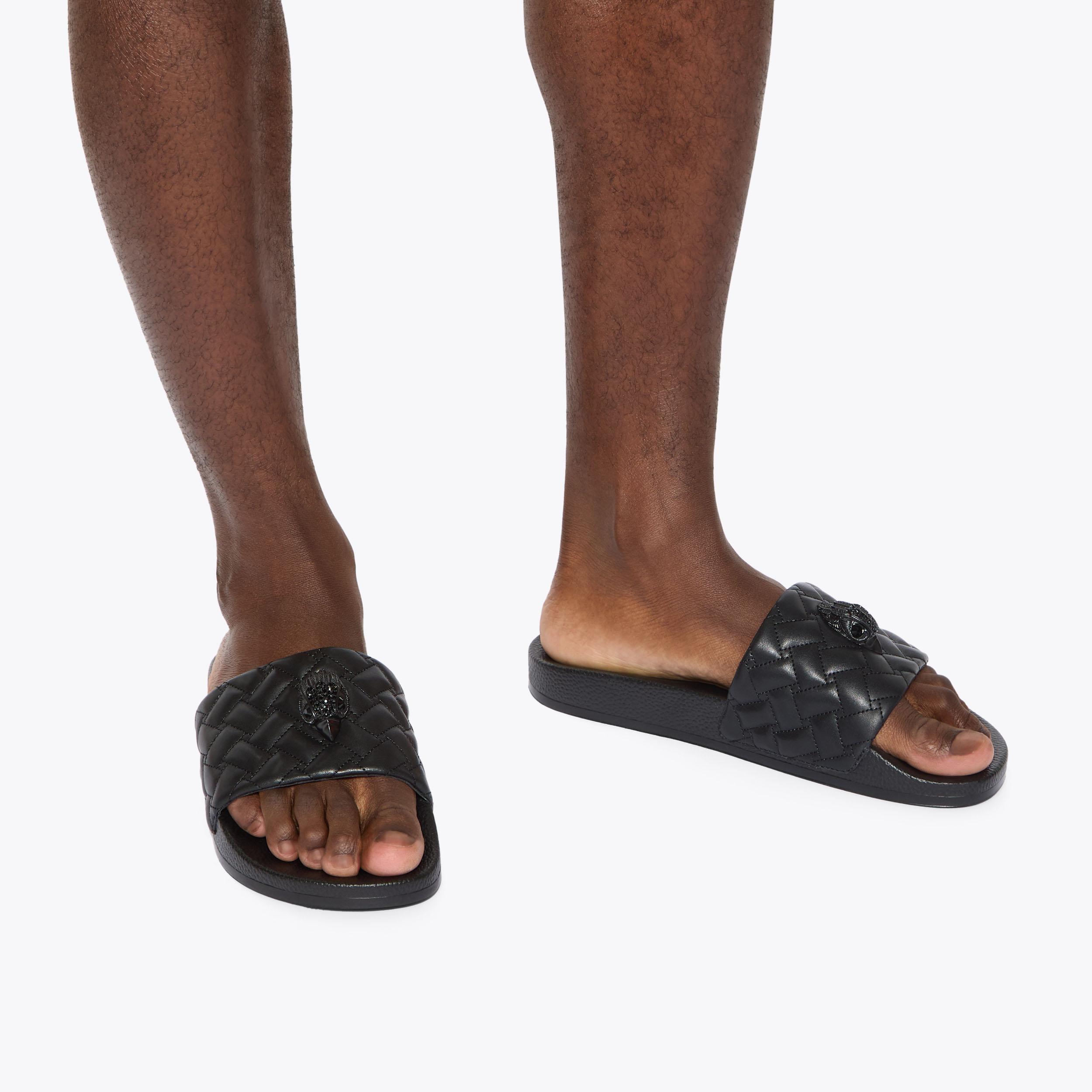 Kurt Geiger Velvet Meena Eagle Slip On Sandals Men’s Size 8 MEENA EAGLE MENS Bone Slip On Sandal by KURT GEIGER LONDON main image 3