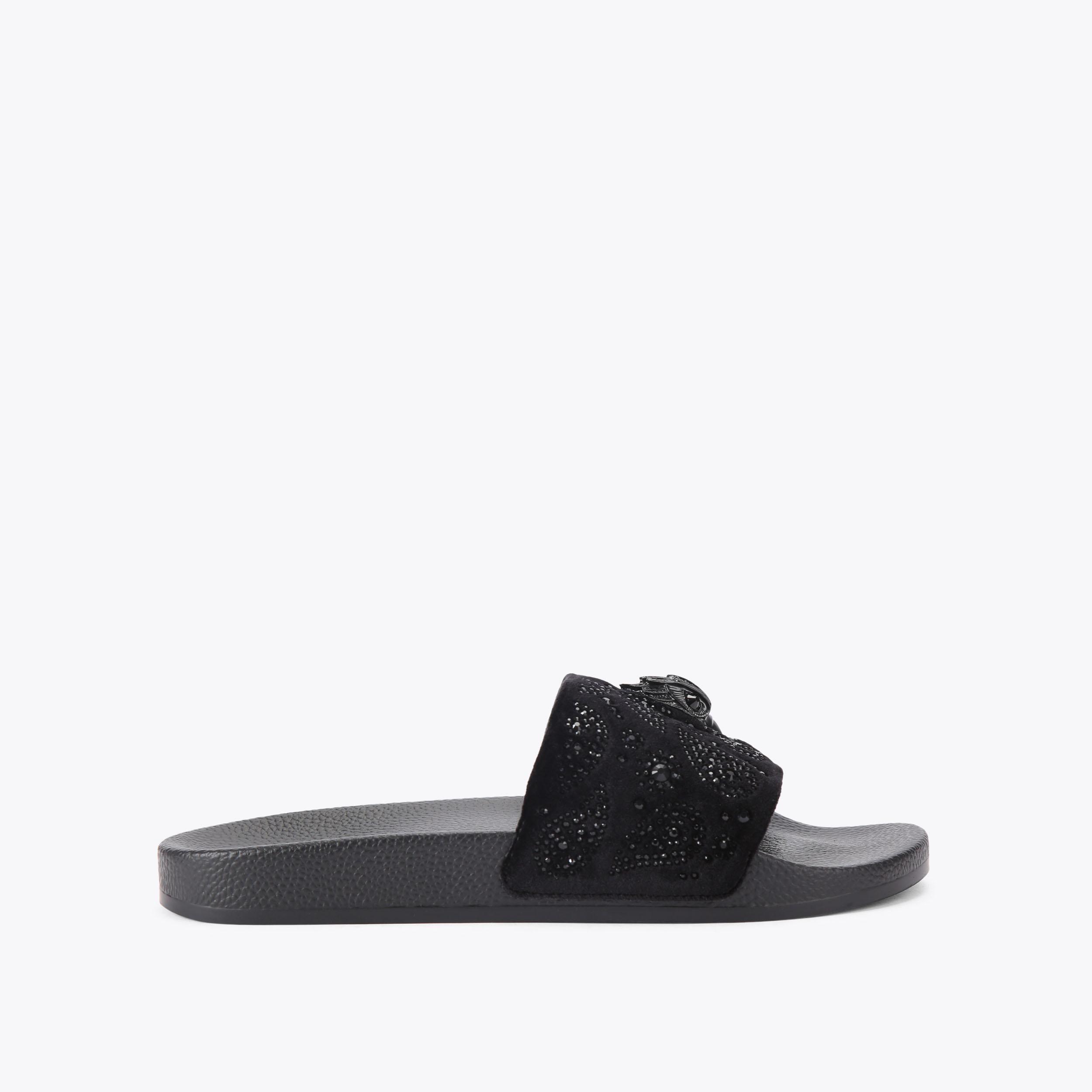 Kurt Geiger Velvet Meena Eagle Slip On Sandals Men’s Size 8 MEENA EAGLE MENS Bone Slip On Sandal by KURT GEIGER LONDON main image 4