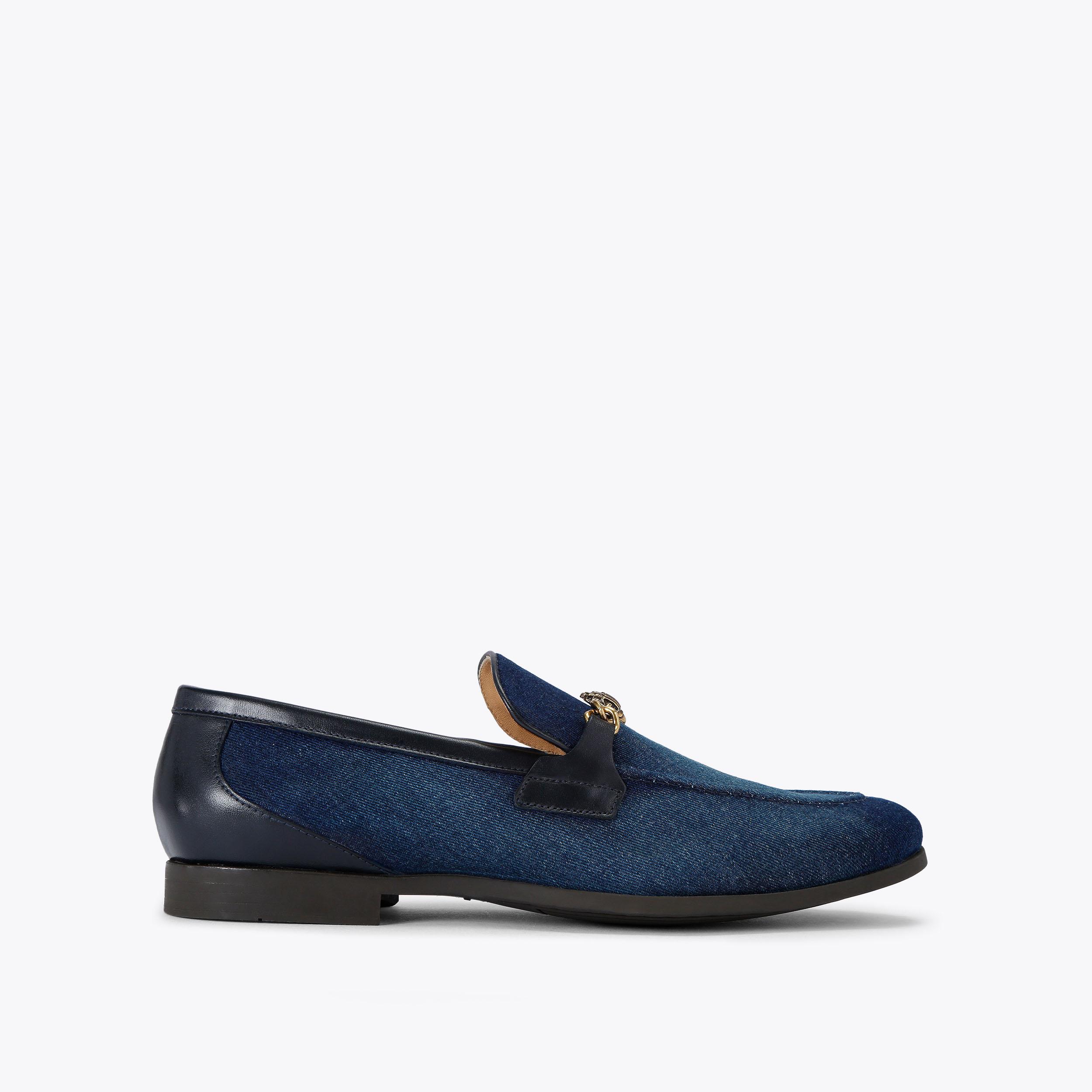Alton Flex Denim Slip-On Sandals | Kurt Geiger