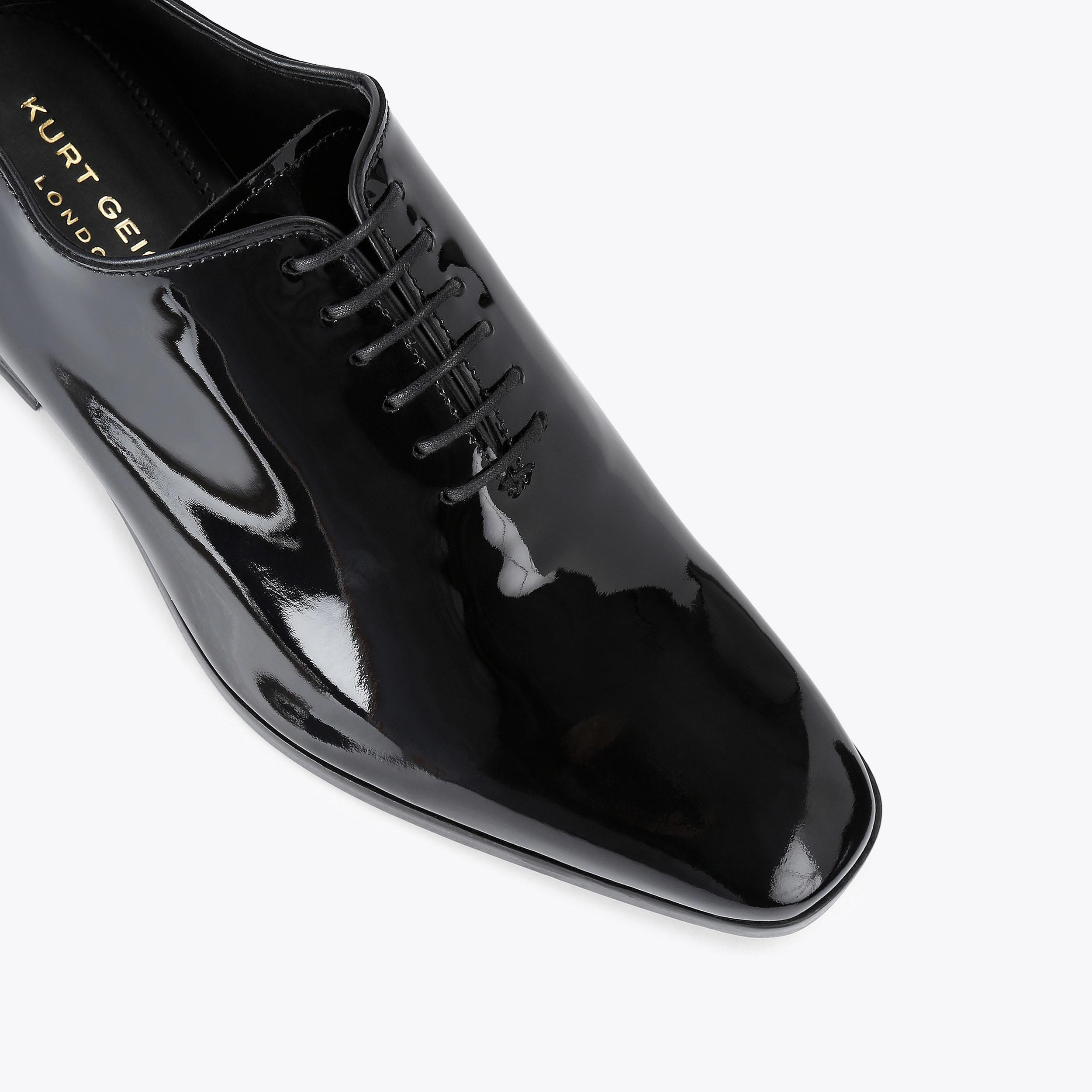 Logan Oxford Black Patent Dress Shoes | Kurt Geiger