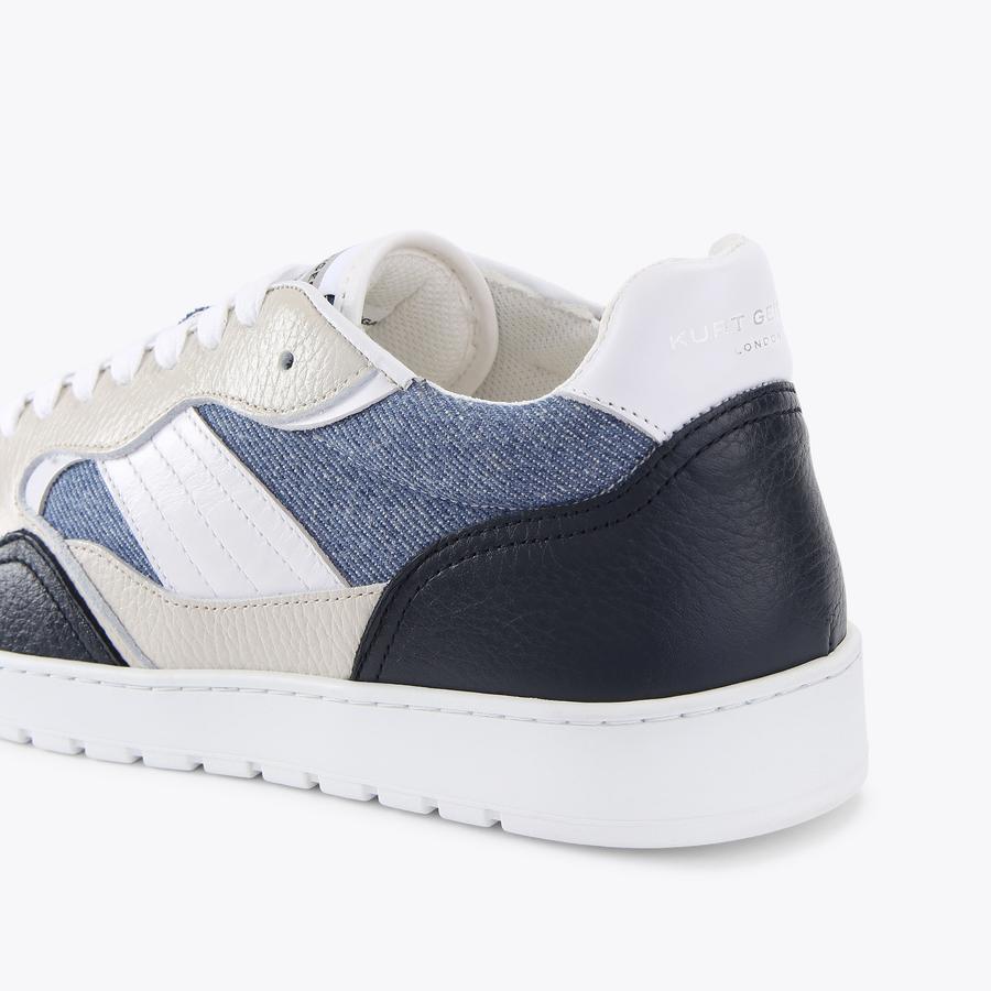 BENN SNEAKER Denim Lace Up Sneaker by KURT GEIGER LONDON BENN SNEAKER Denim Lace Up Sneaker by KURT GEIGER LONDON