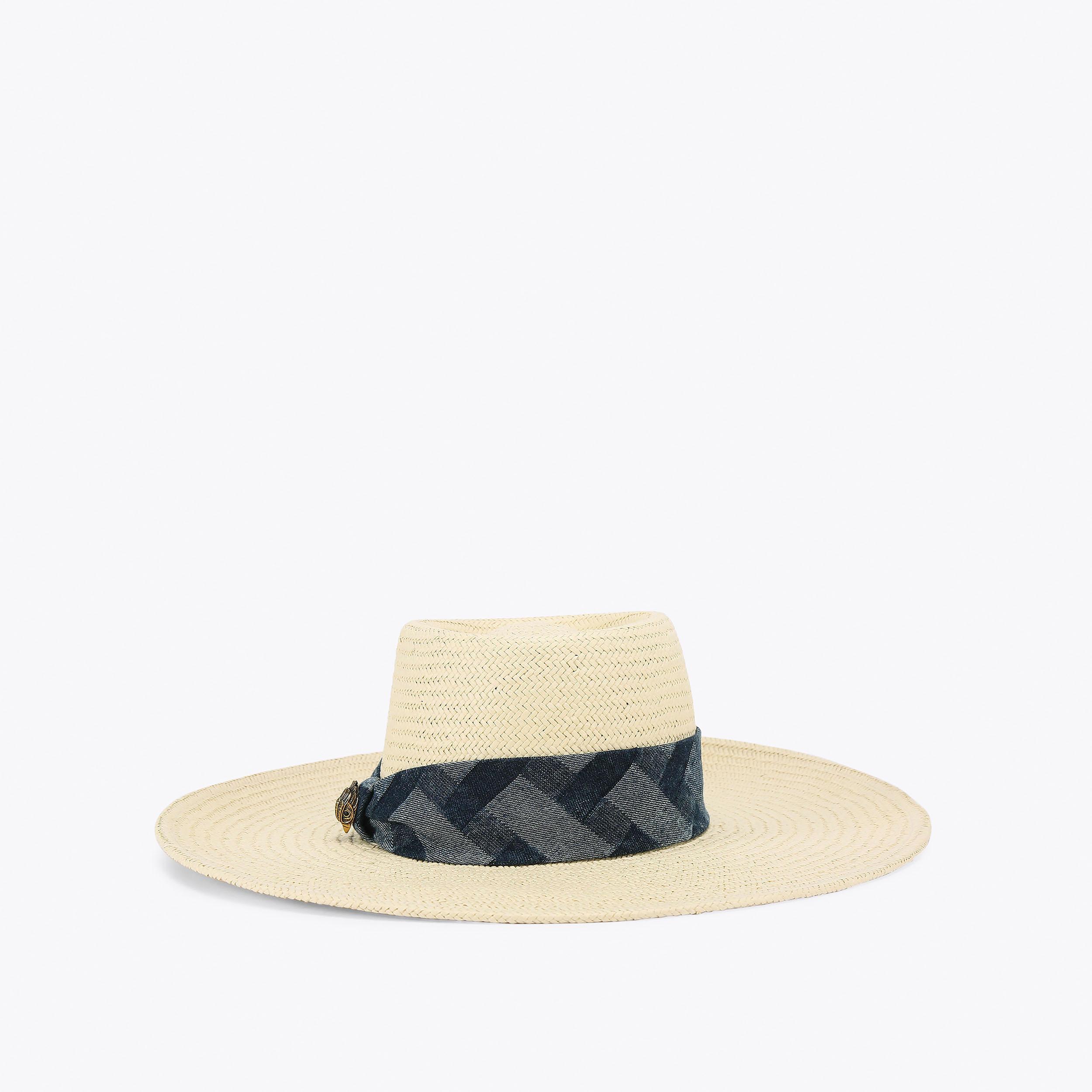 KENSINGTON WIDE BRIM HAT Wide Brim Raffia Hat by KURT GEIGER