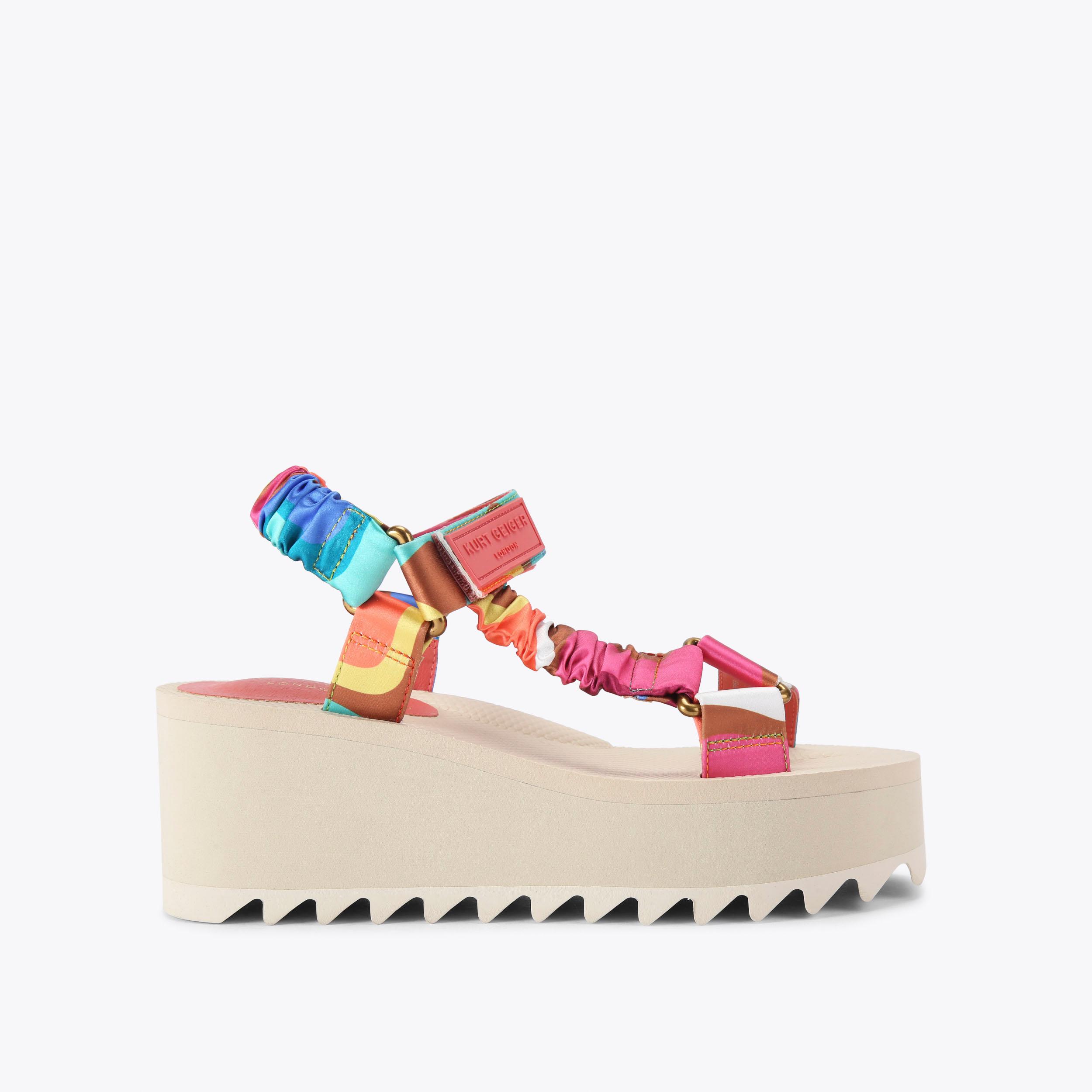 ORION PUMP Rainbow Swirl Chunky Sandal by KURT GEIGER LONDON