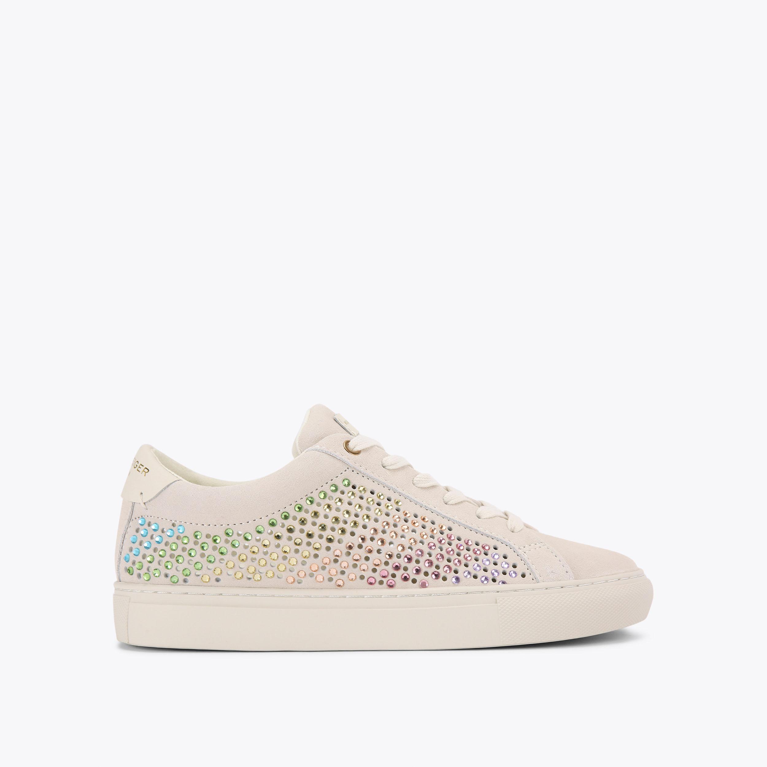 LANE CRYSTAL Rainbow Crystal Sneaker by KURT GEIGER LONDON