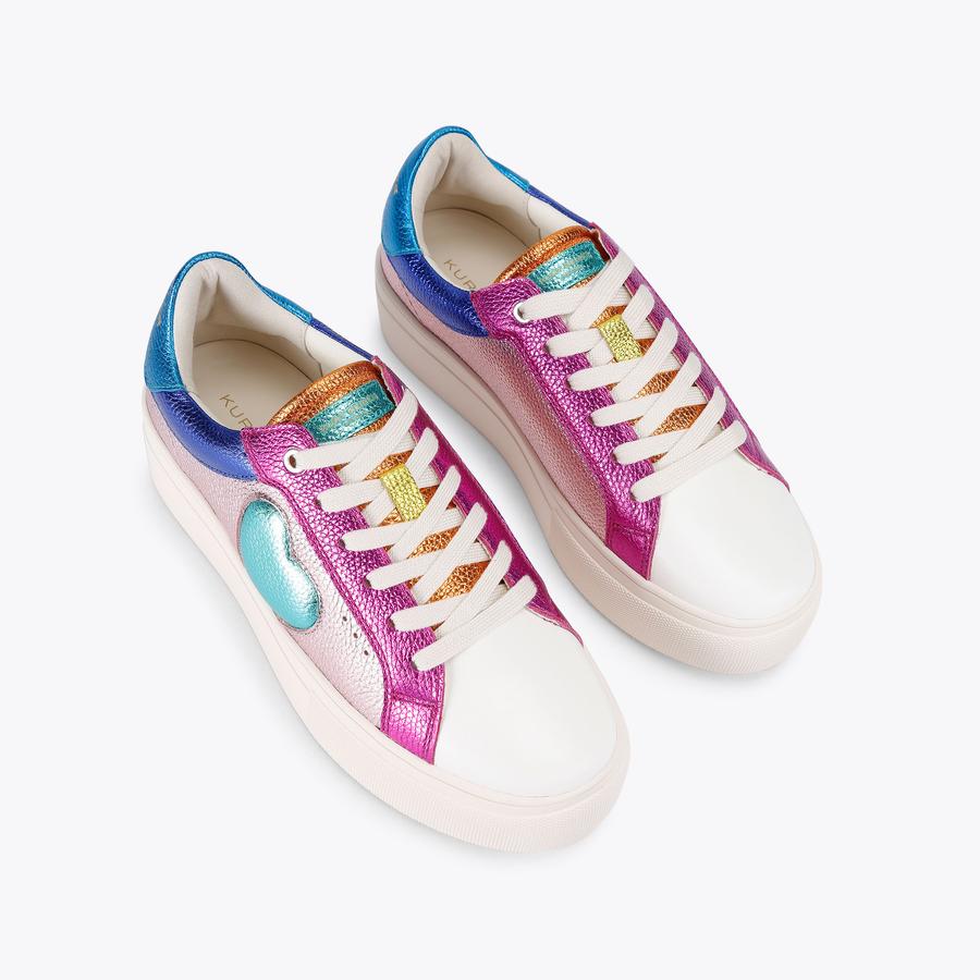 Flower Heartジュース LANA HEART Pebble Grain Sneakers by KURT GEIGER LONDON