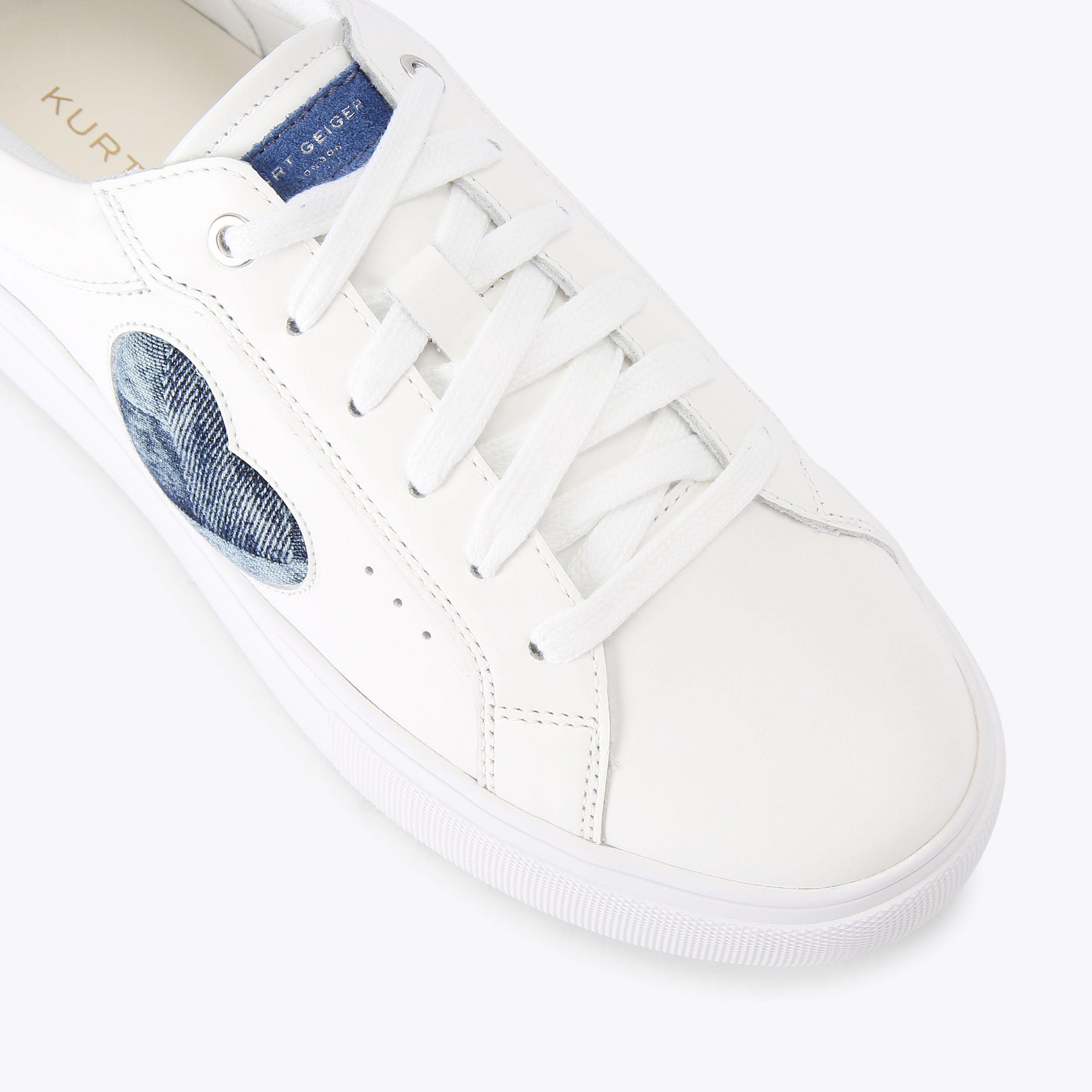 ★HPLLY LOVES LOVE★ ZIGZAG JORI LANA HEART Black Heart Sneaker by KURT GEIGER LONDON