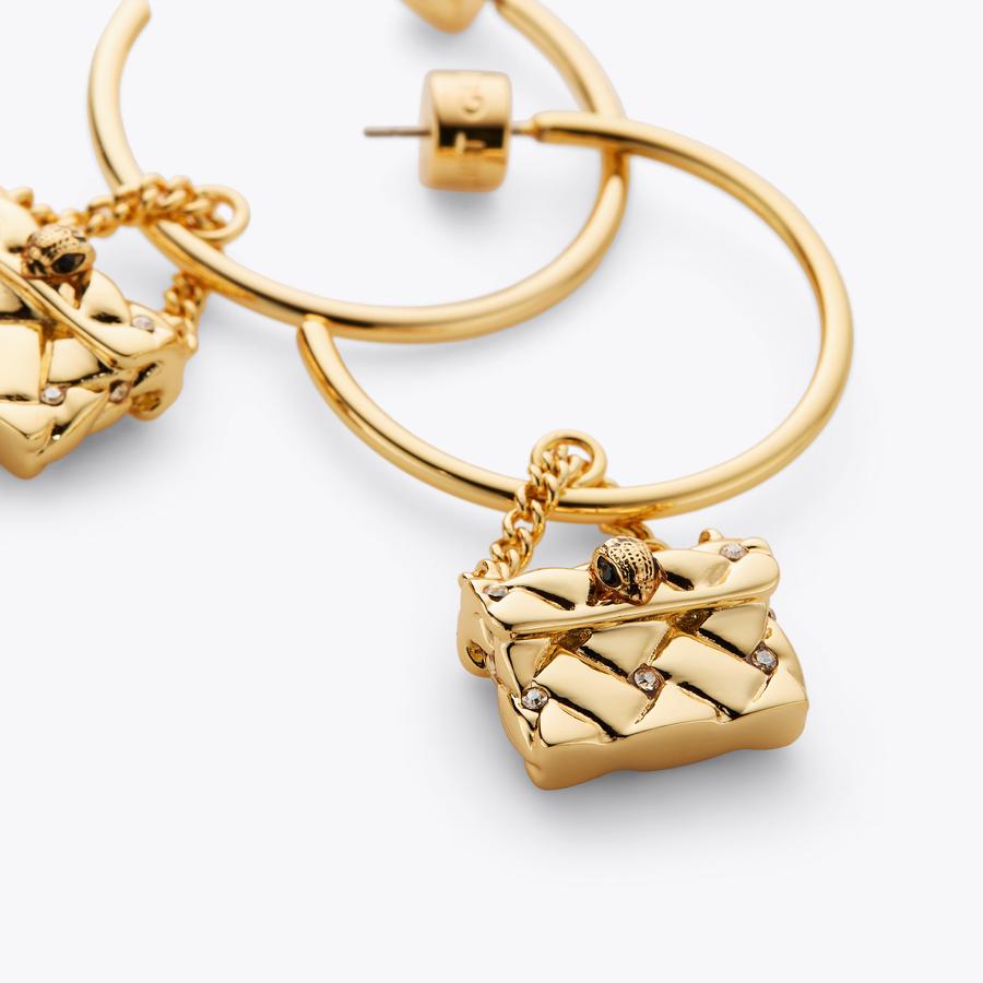 KENSINGTON HOOP EARRINGS Gold Kensington Bag Hoop Earring by