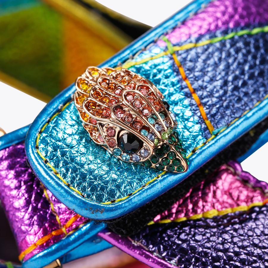ORSON SANDAL Metallic Rainbow Sandal by Kurt Geiger London